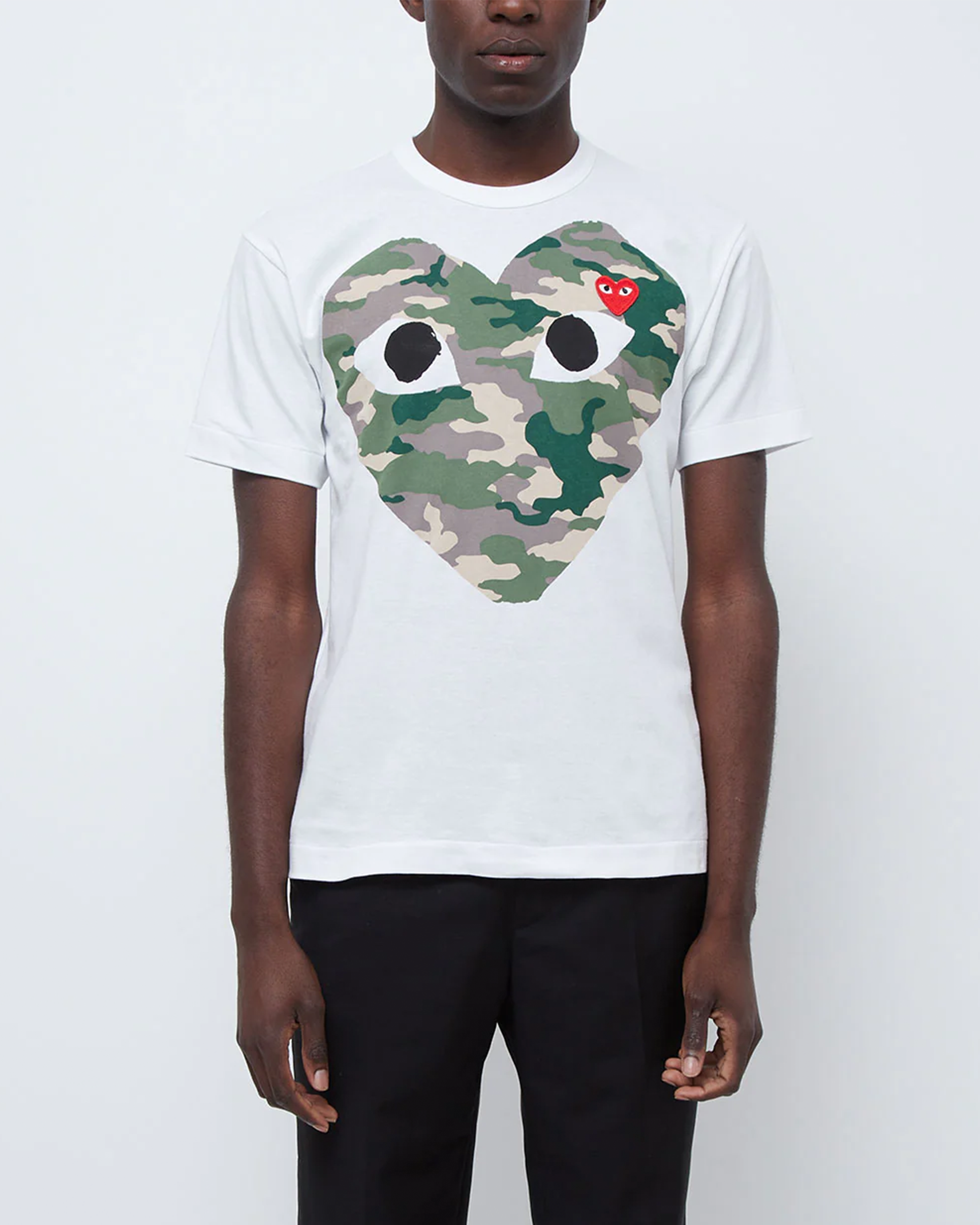 Camo Heart T-Shirt - White