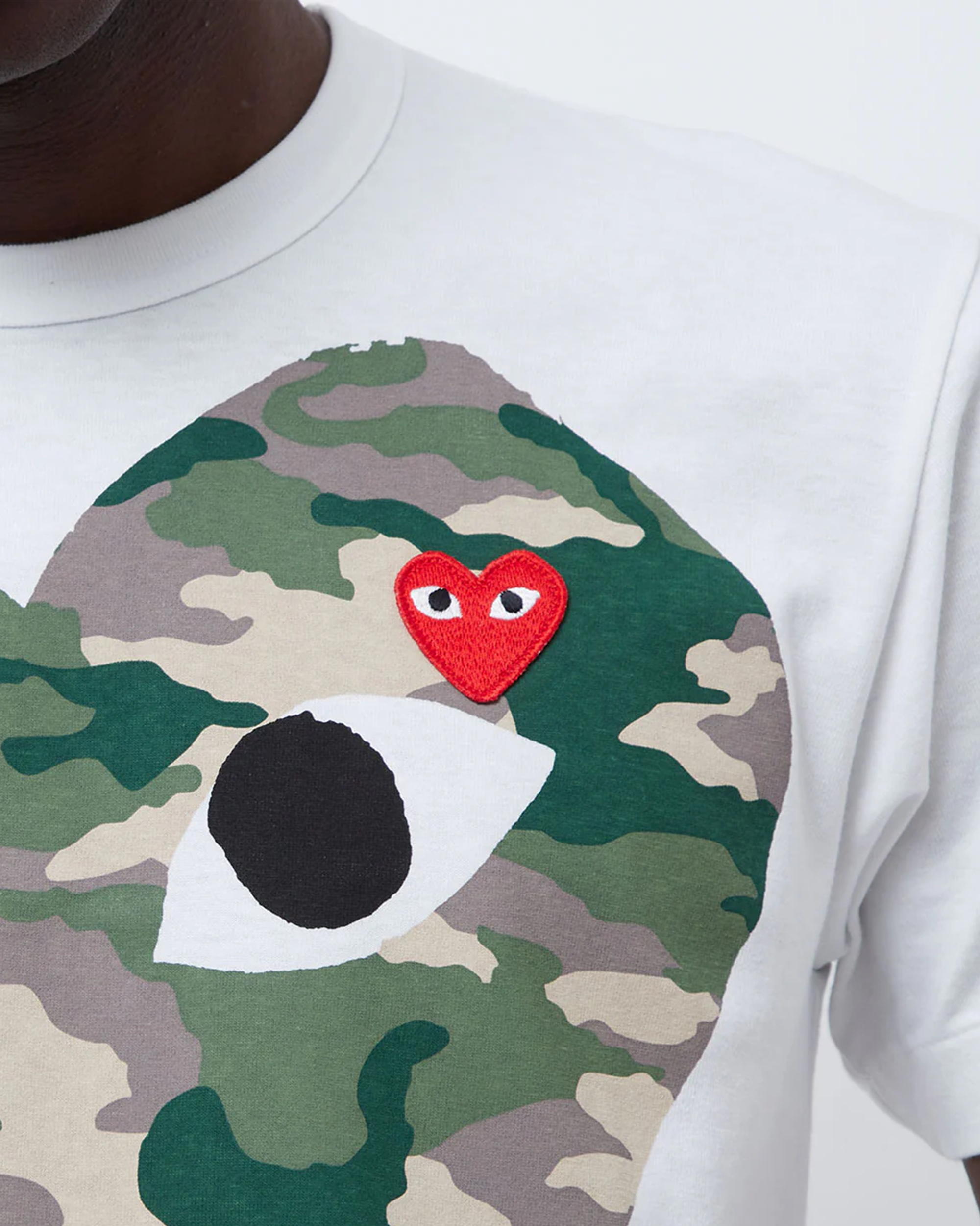 Camo Heart T-Shirt - White