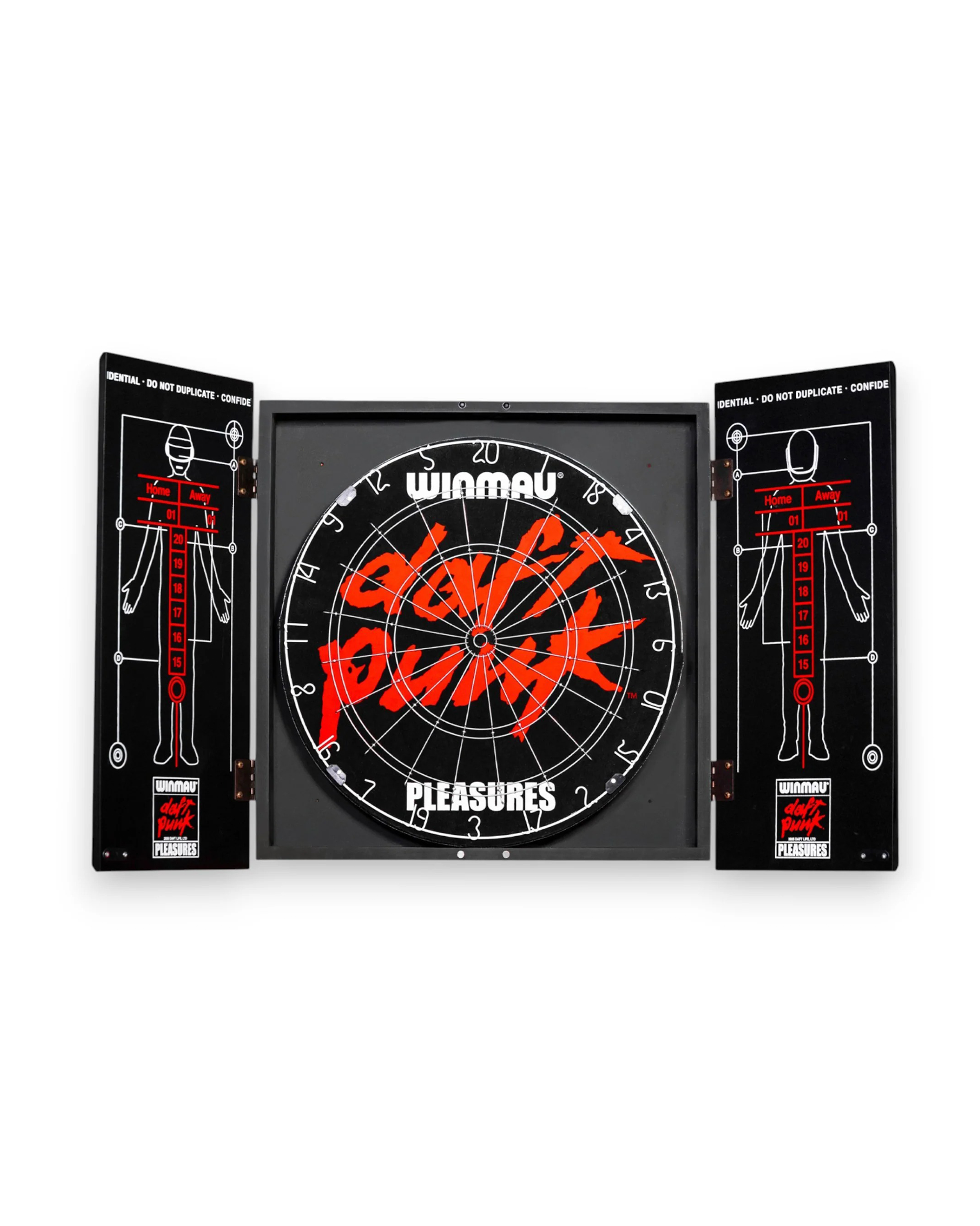 Daft Punk Schematic Dartboard - Black