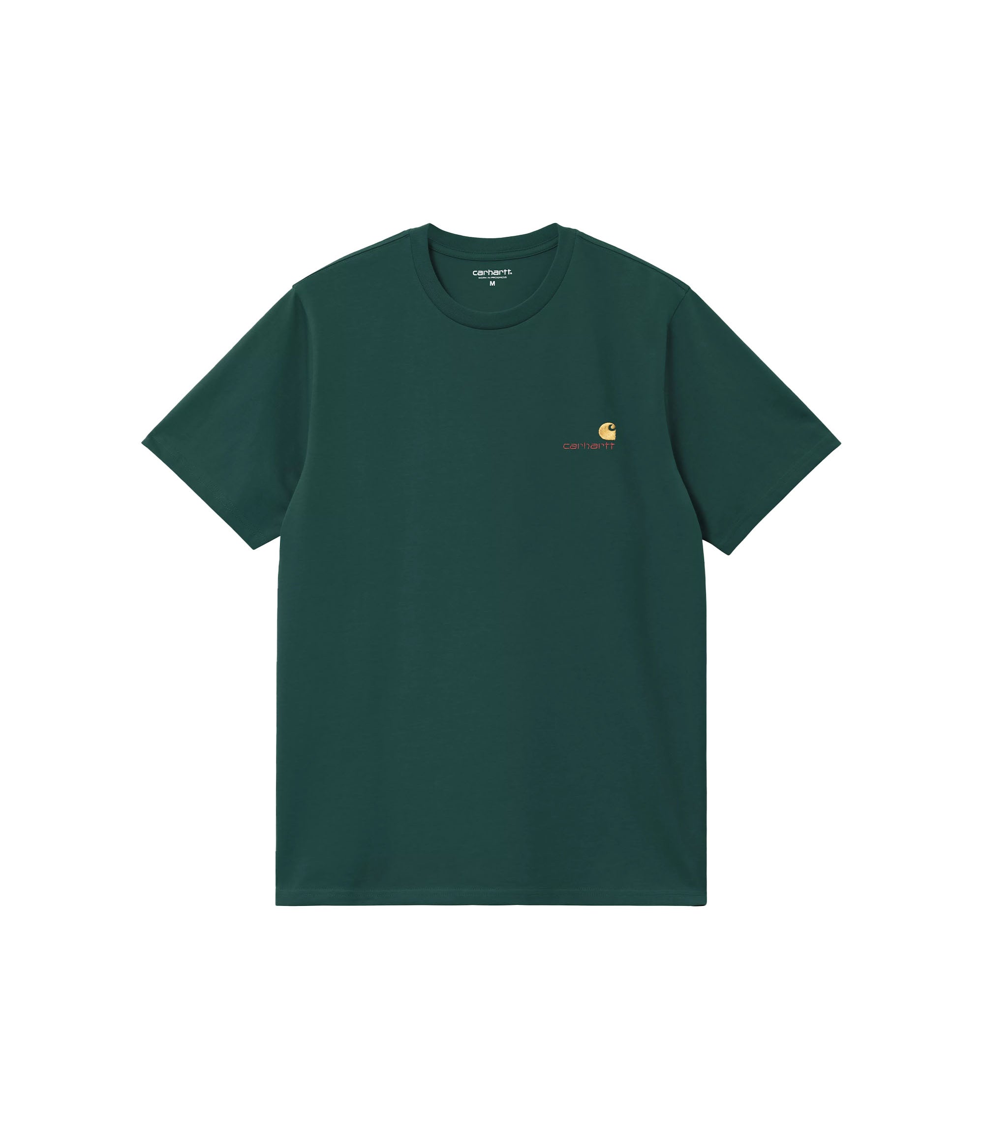 S/S American Script T-Shirt - Dark Fir