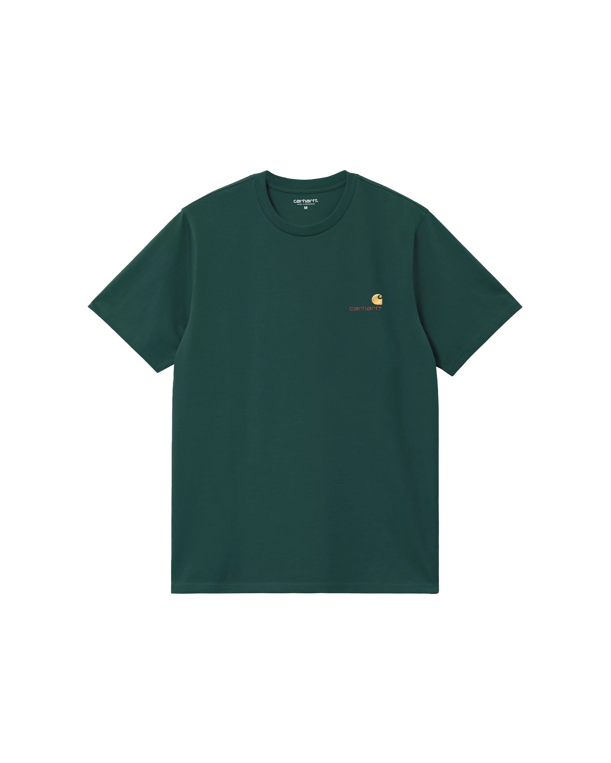 S/S American Script T-Shirt - Dark Fir