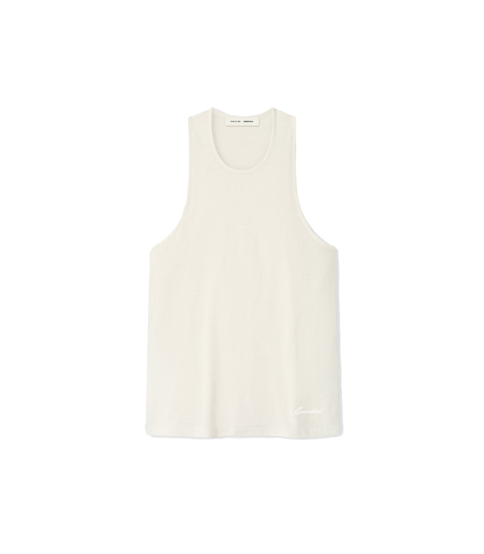 Embroidered Essential Tank - Ivory