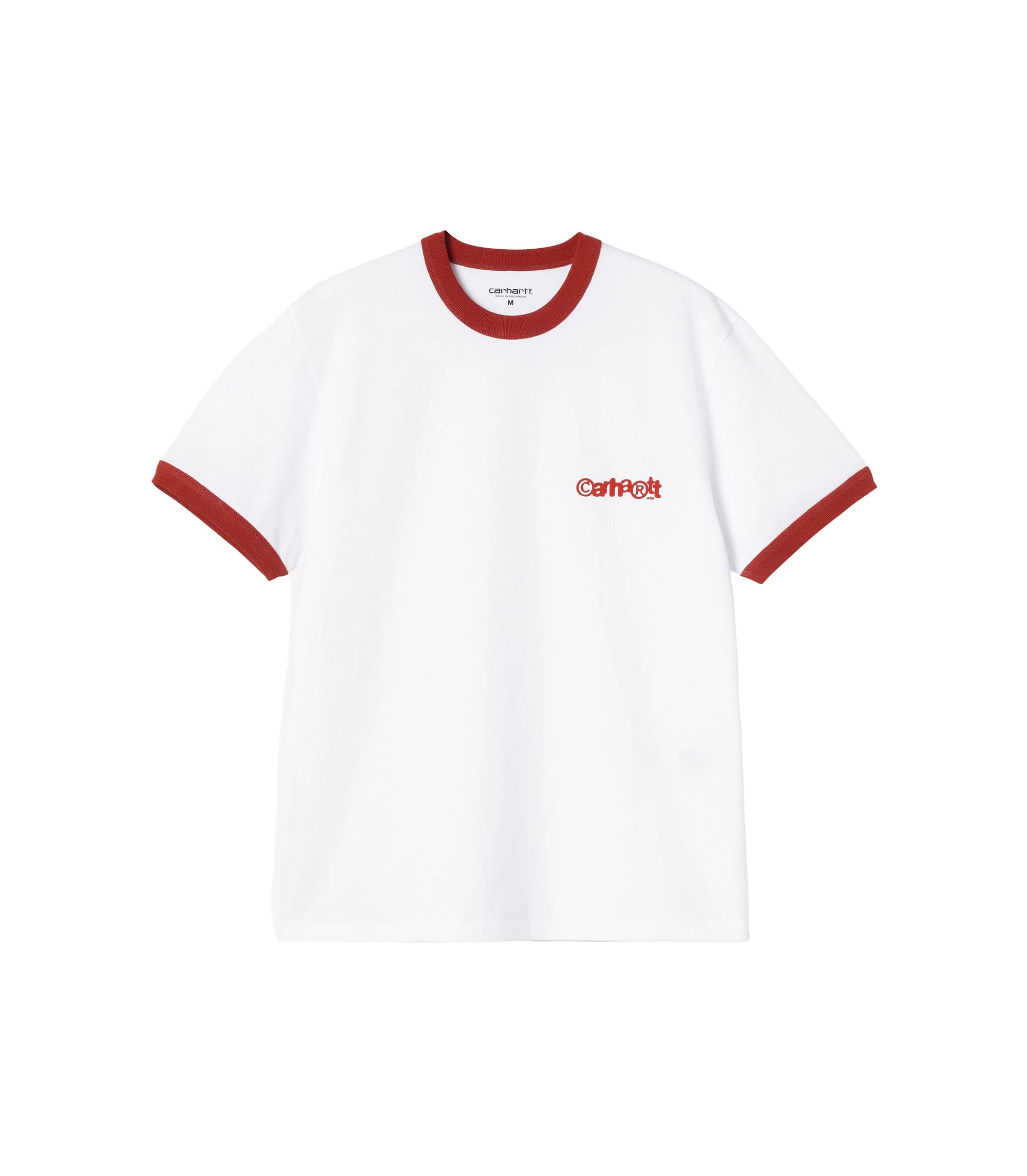 IP Ringer T-shirt - White / Red / Red