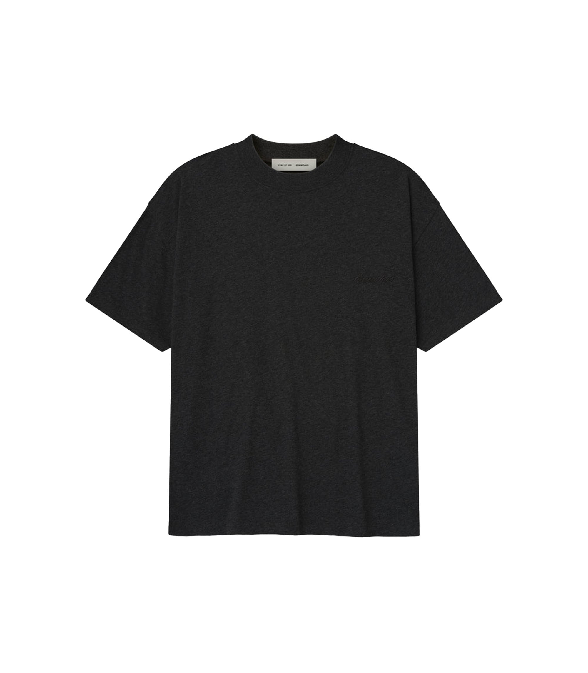 Embroidered Essential Tee - Vintage Black