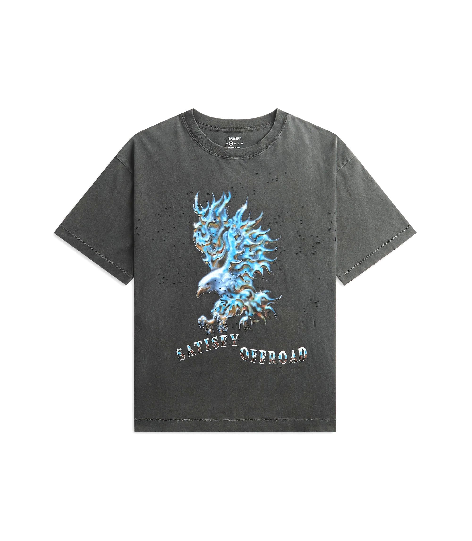 Eagle MothTech T-Shirt - Aged Black