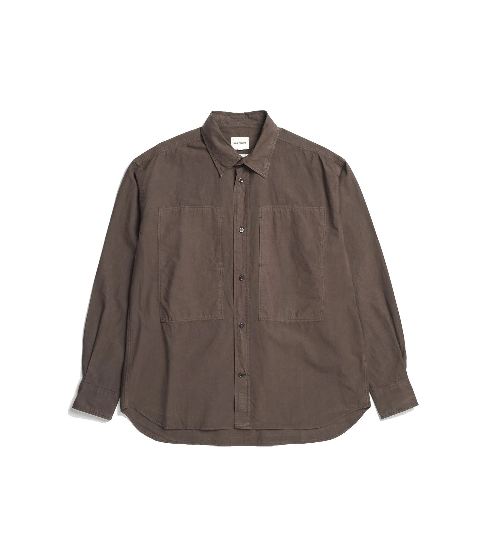 Ole Fatigue Cotton Tencel Shirt - Coffee