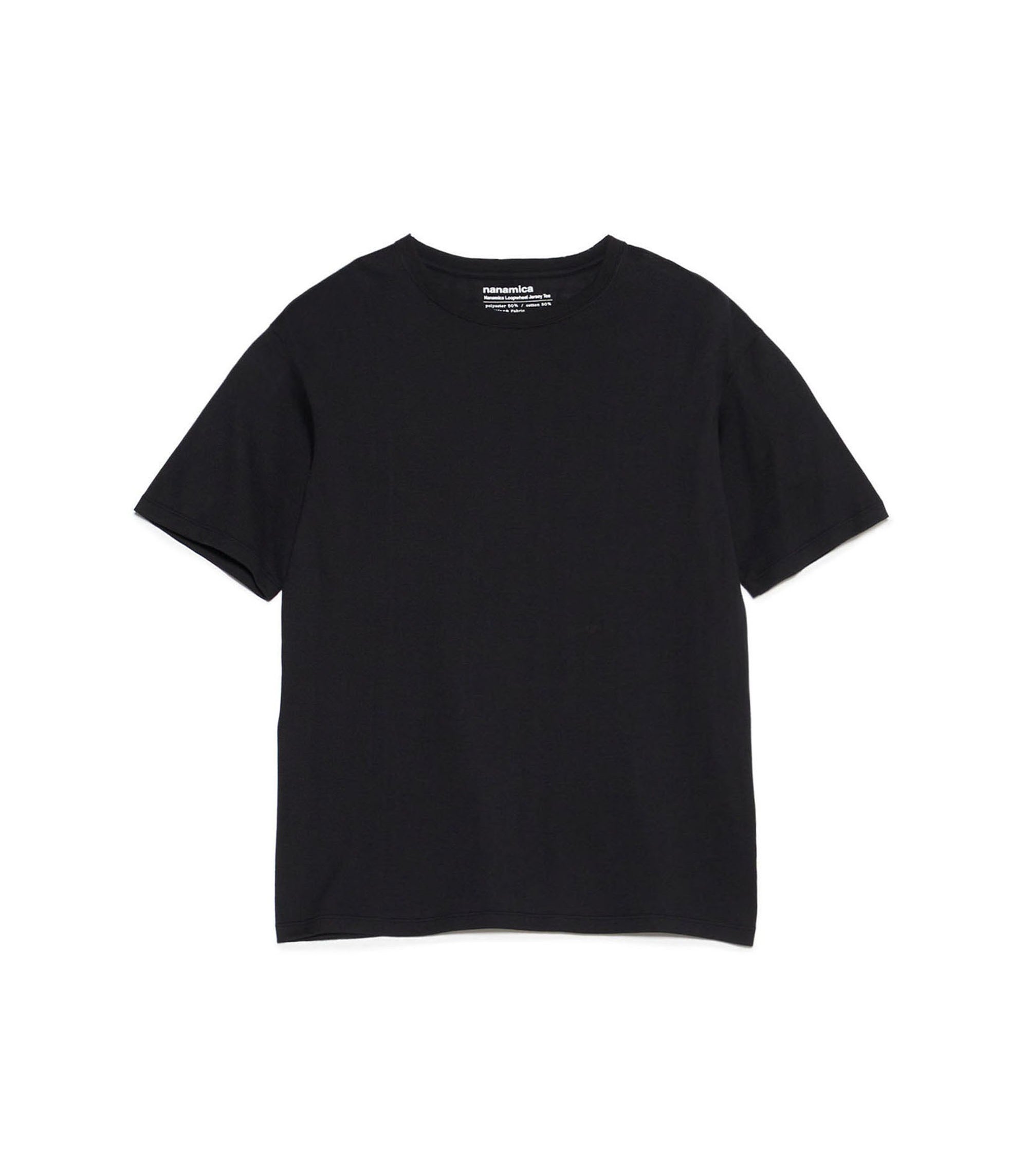 Loopwheel COOLMAX Jersey T-Shirt - Black
