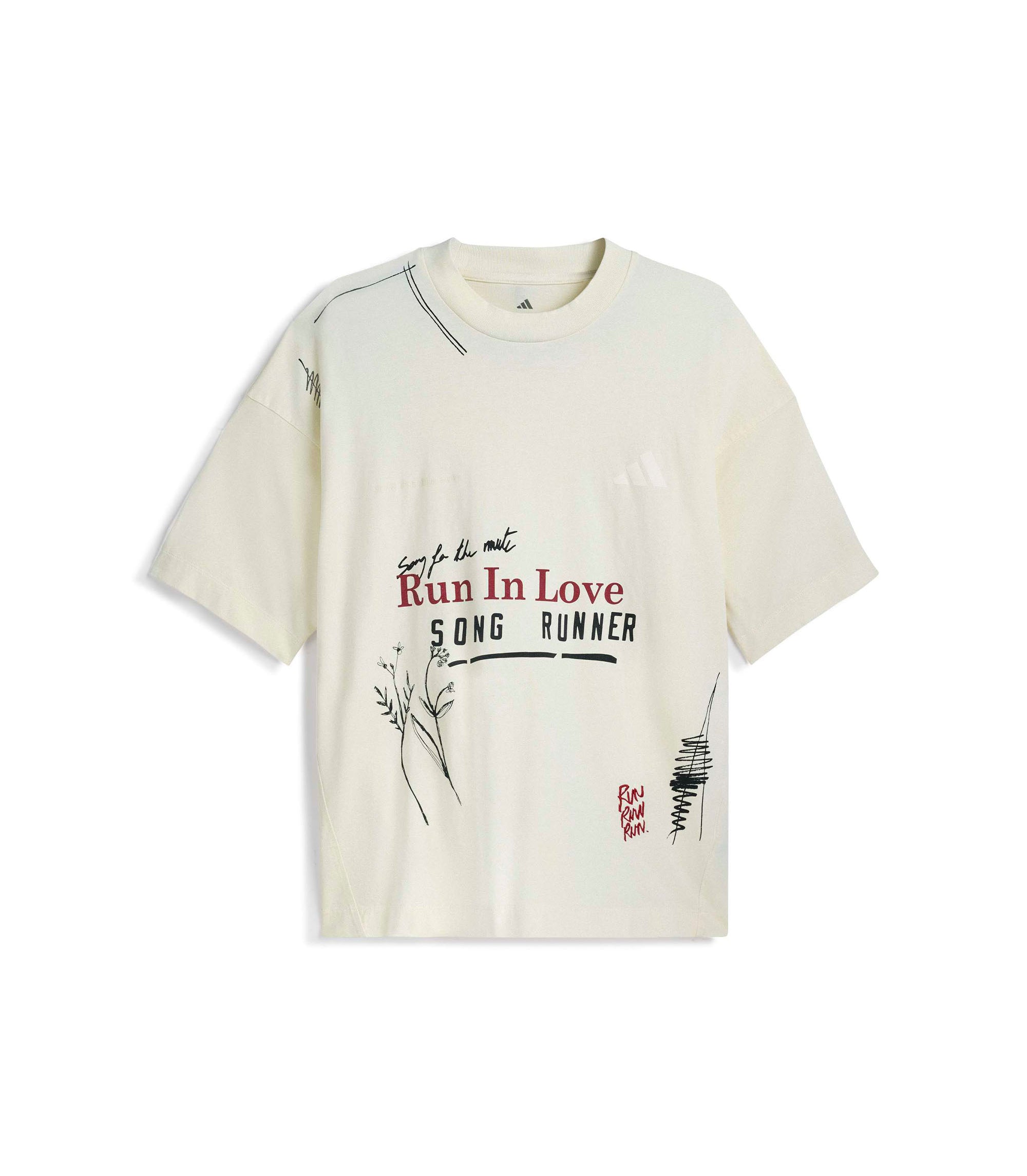 Song For The Mute Running T-Shirt - Cream White