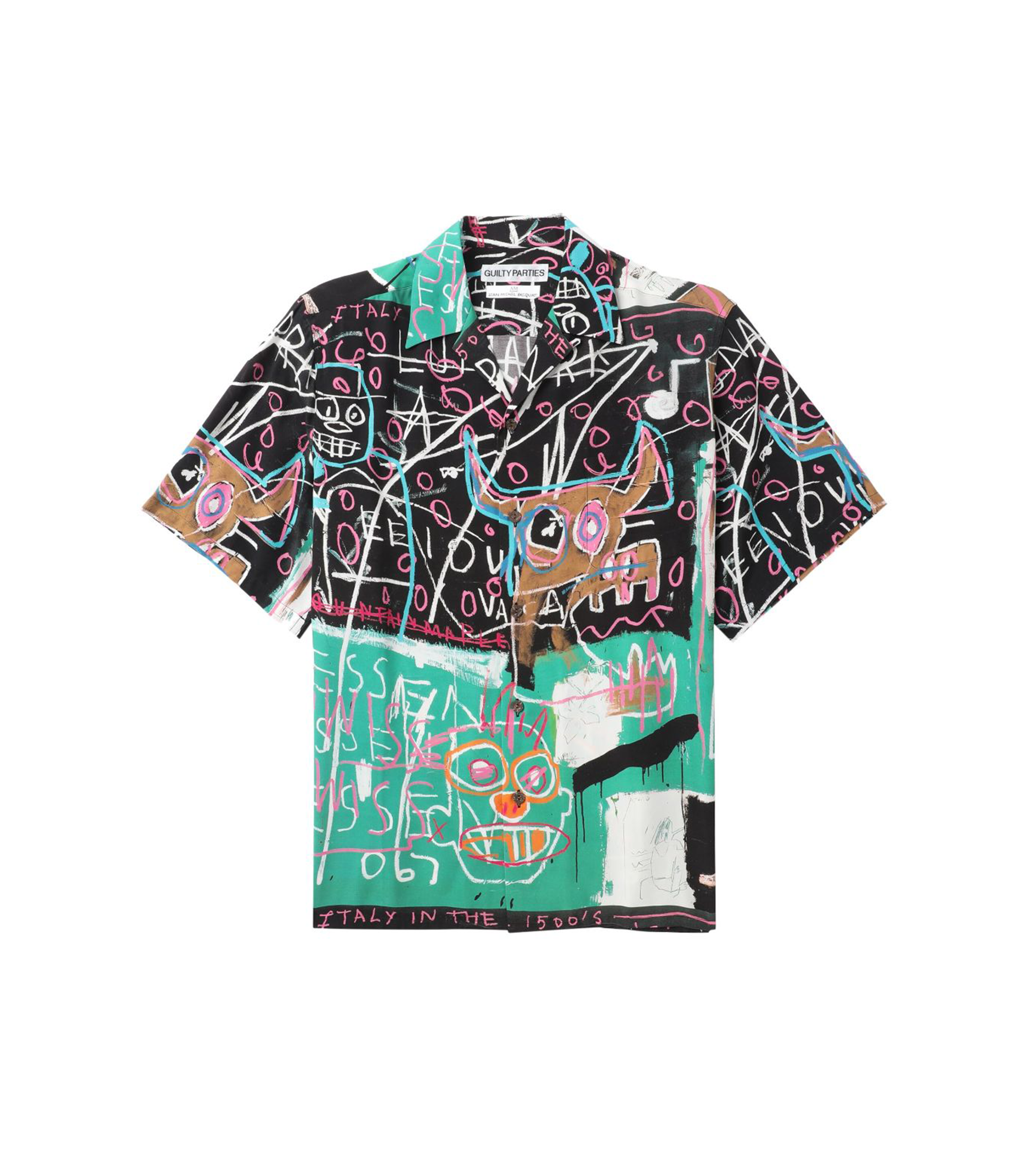 Jean Michel Basquiat S/S Hawaiian Shirt (Type-5) - Multi
