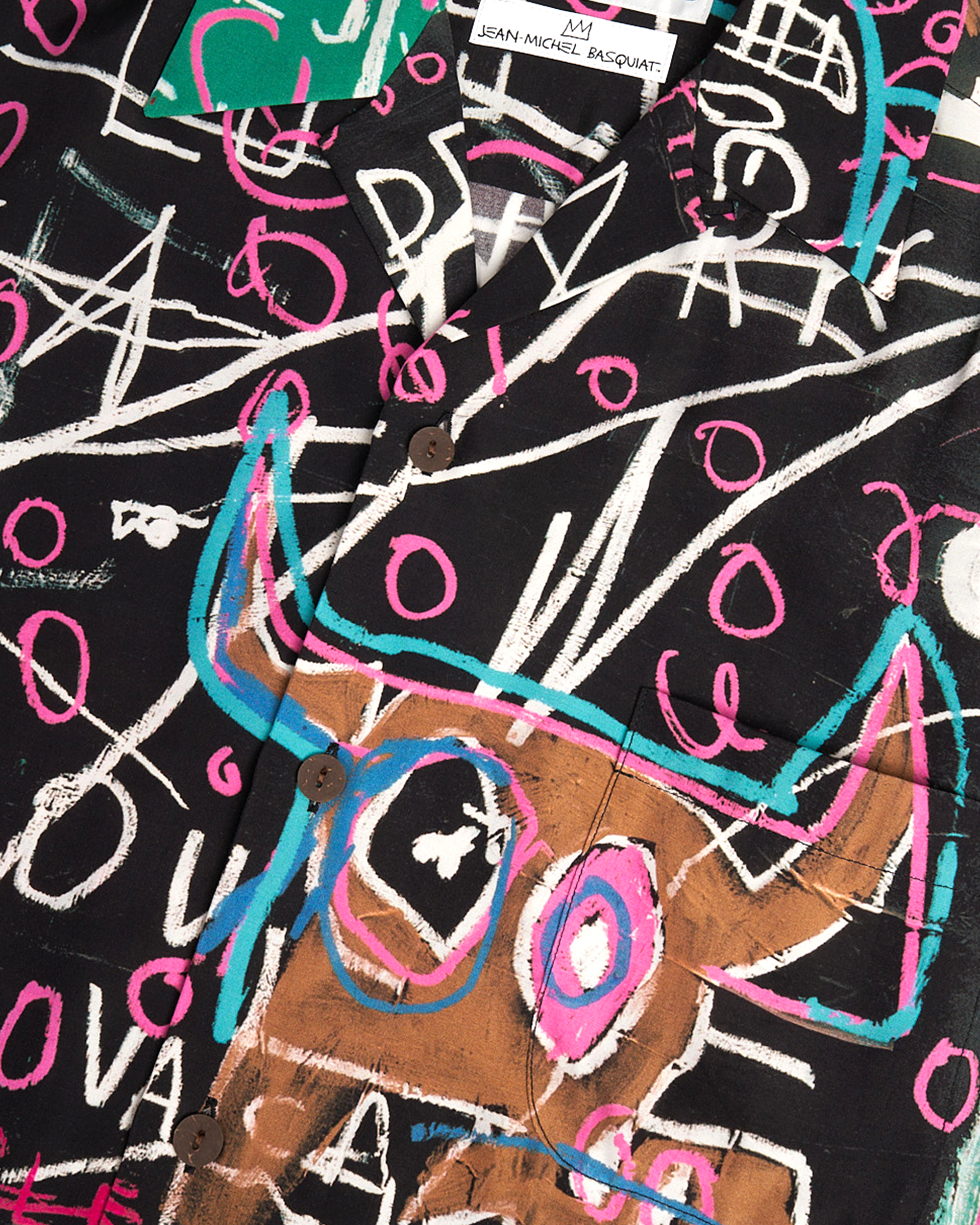 Jean Michel Basquiat S/S Hawaiian Shirt (Type-5) - Multi