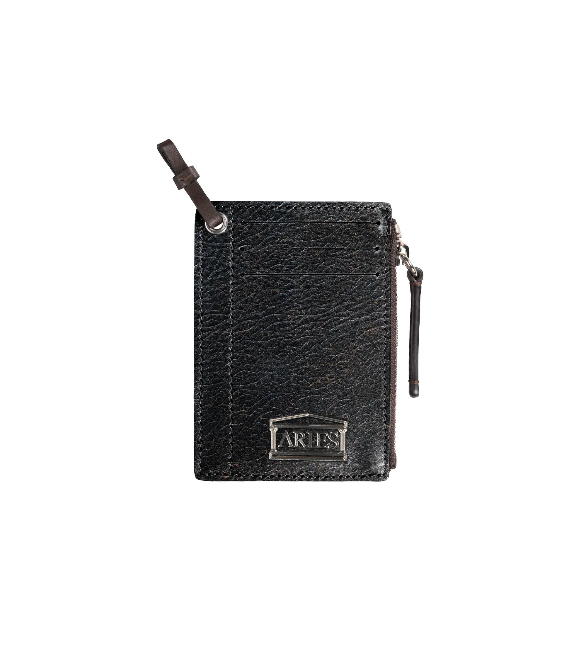 Vintage Leather Card Holder - Brown