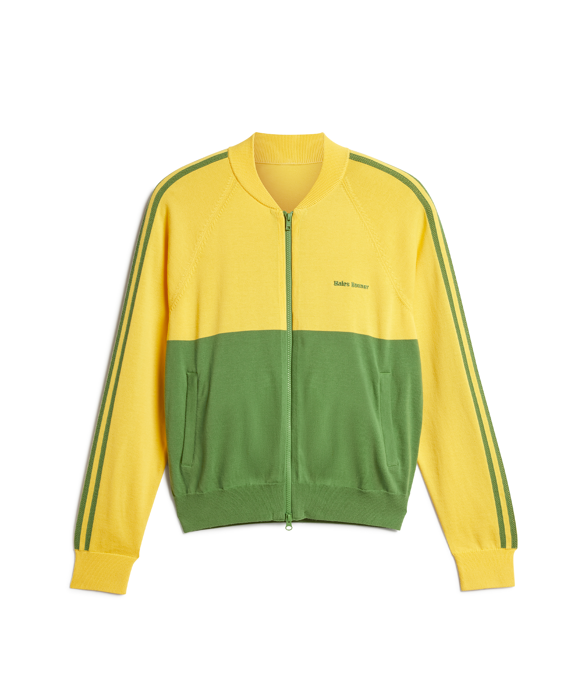 Wales Bonner Jersey Track Top - Gold / Green