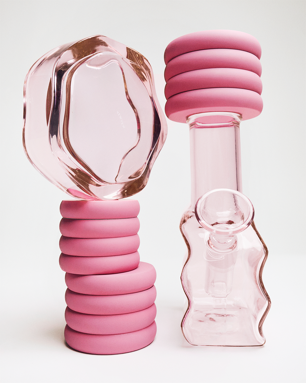 Mini Wavy Vase - Pink