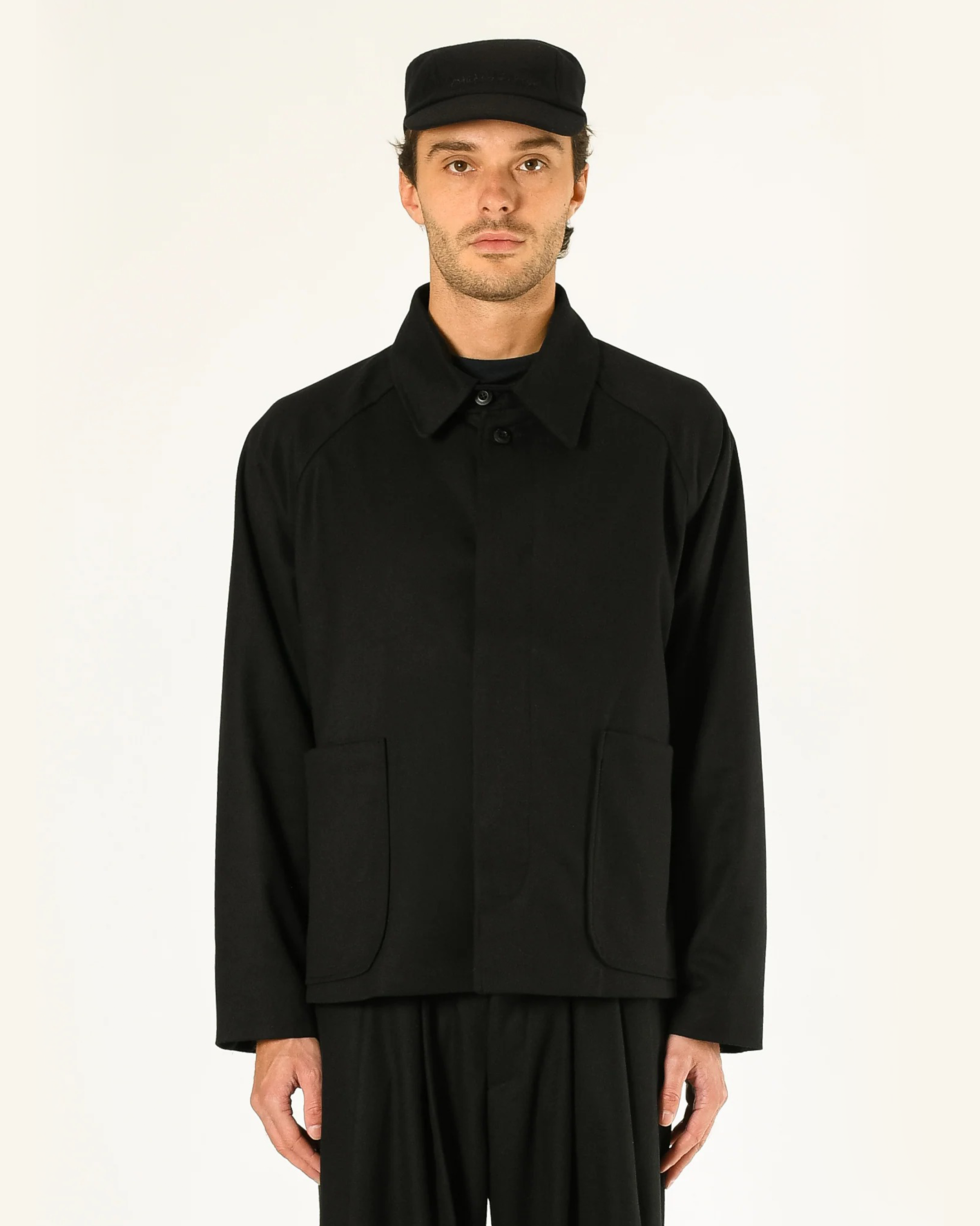 Raglan Pocket Jacket - Black