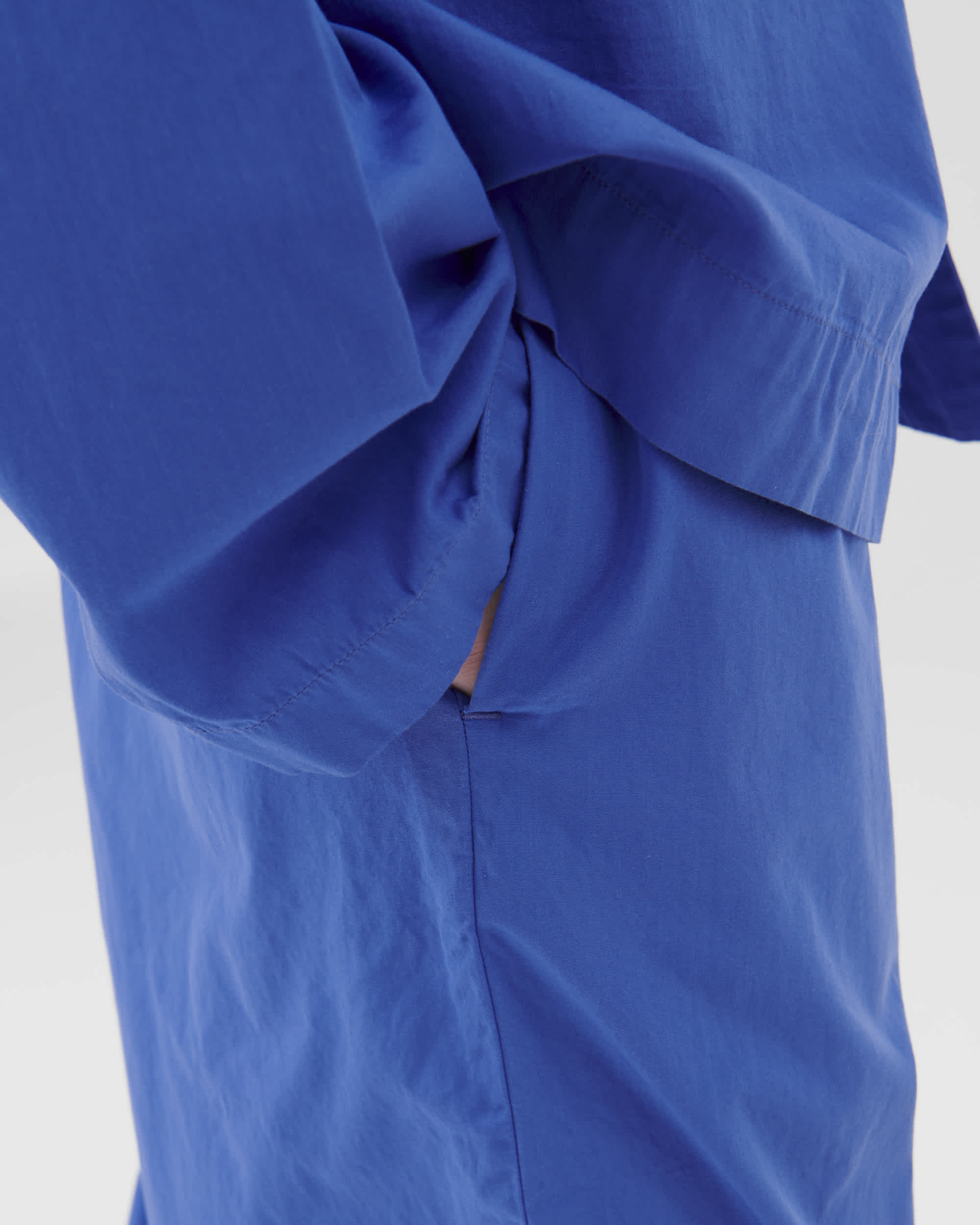 Sleepwear (Poplin) L/S Shirt - Royal Blue