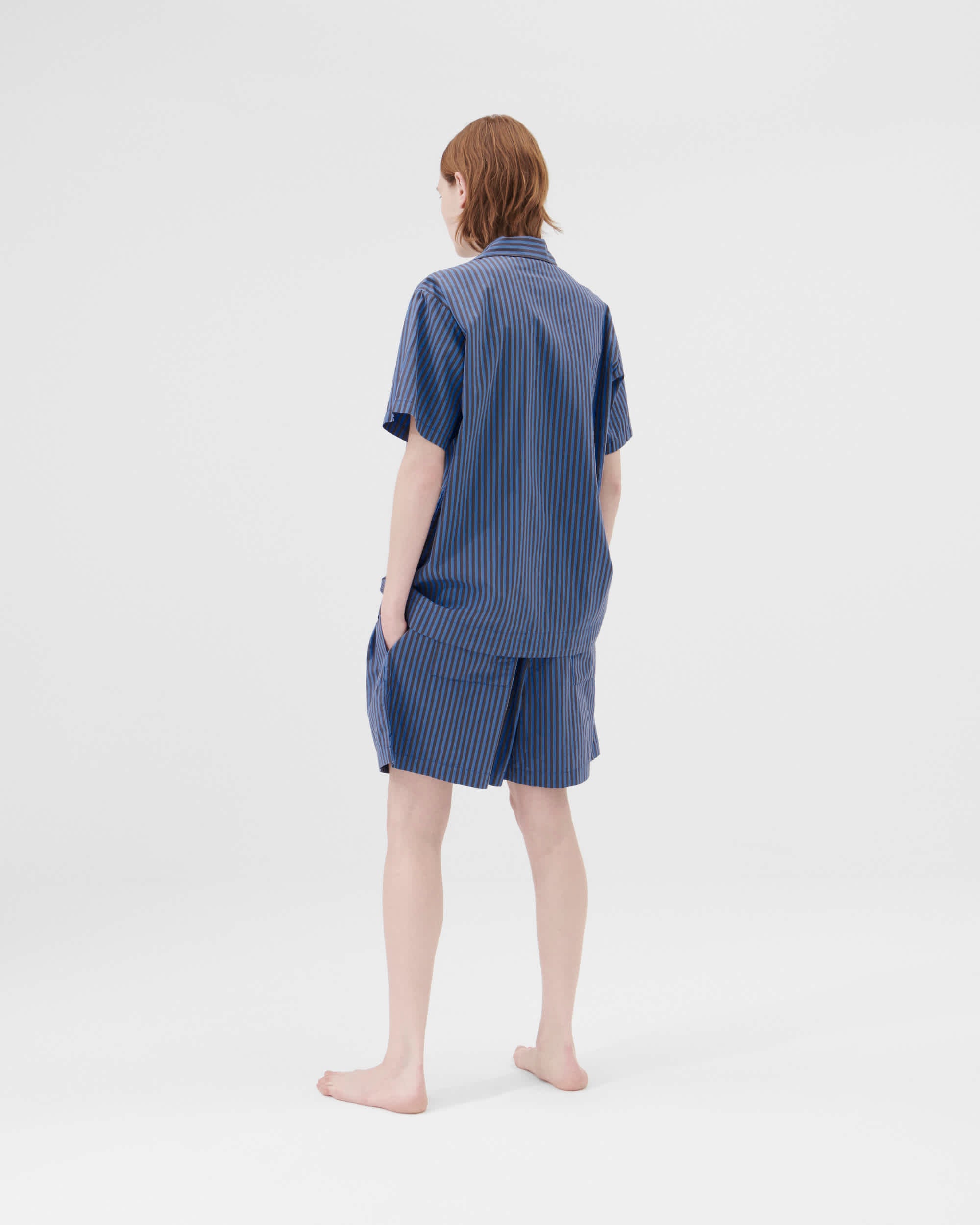 Sleepwear (Poplin) Pyjama Shorts - Verneuil Stripes