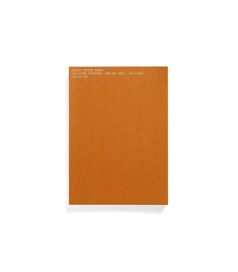 4mm Dot Grid Notebook - Orange