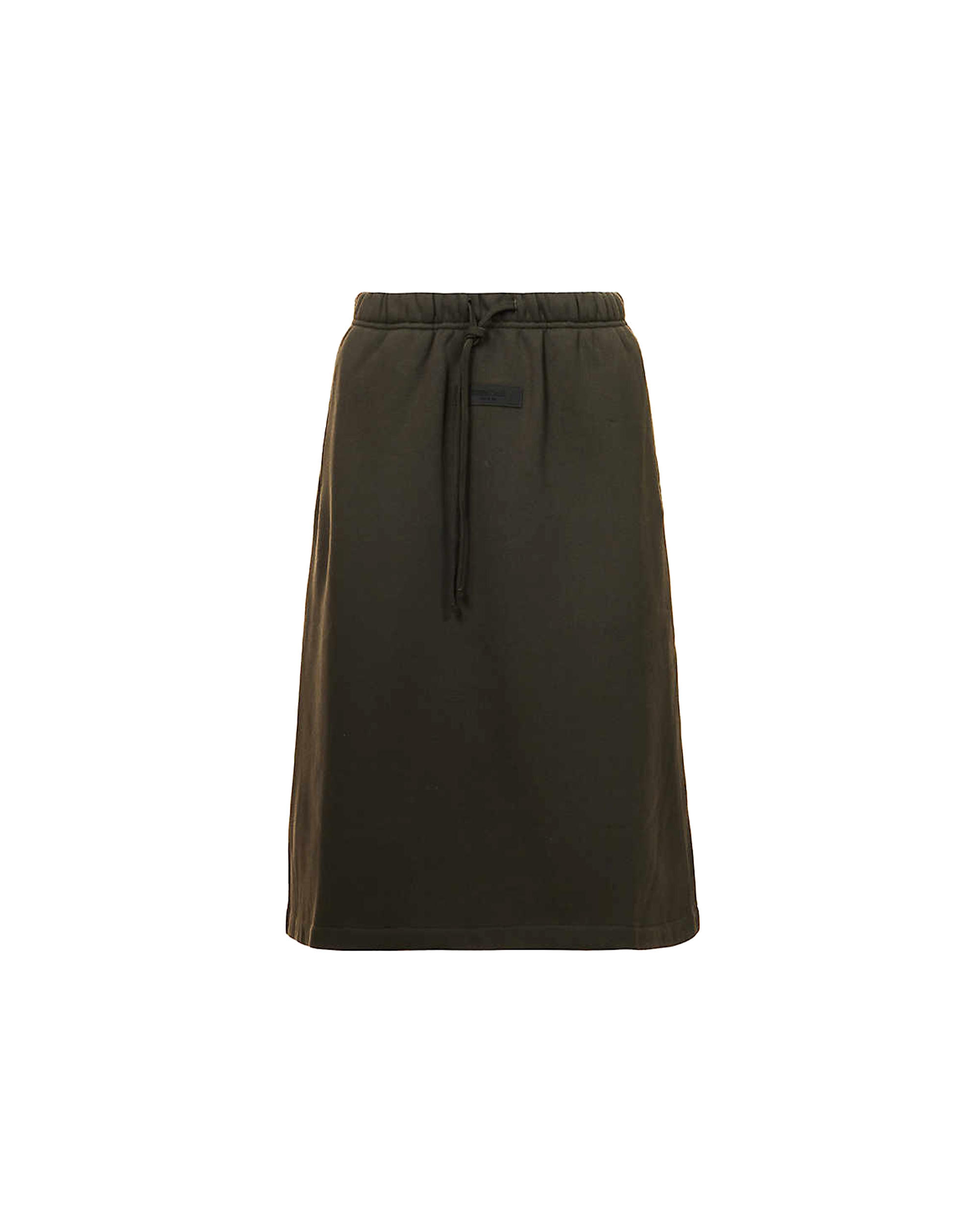 Essentials Mid-Length Skirt - Off Black