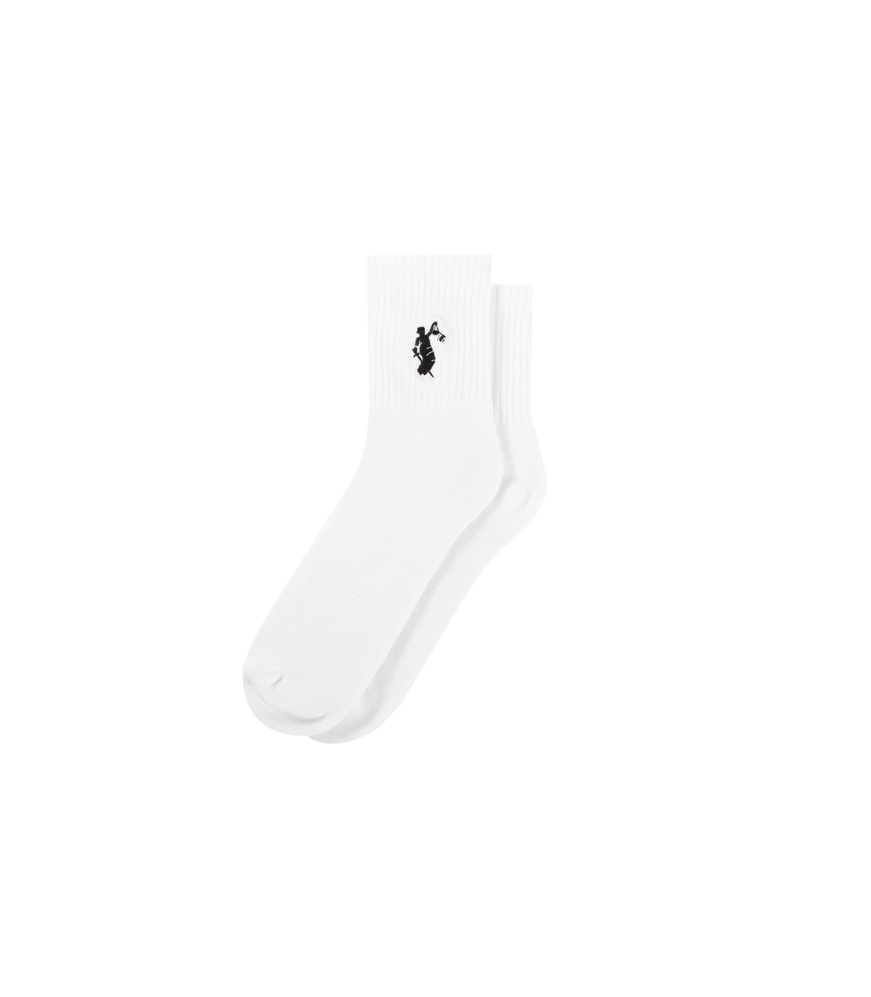 Lady Justice Socks Mid - White