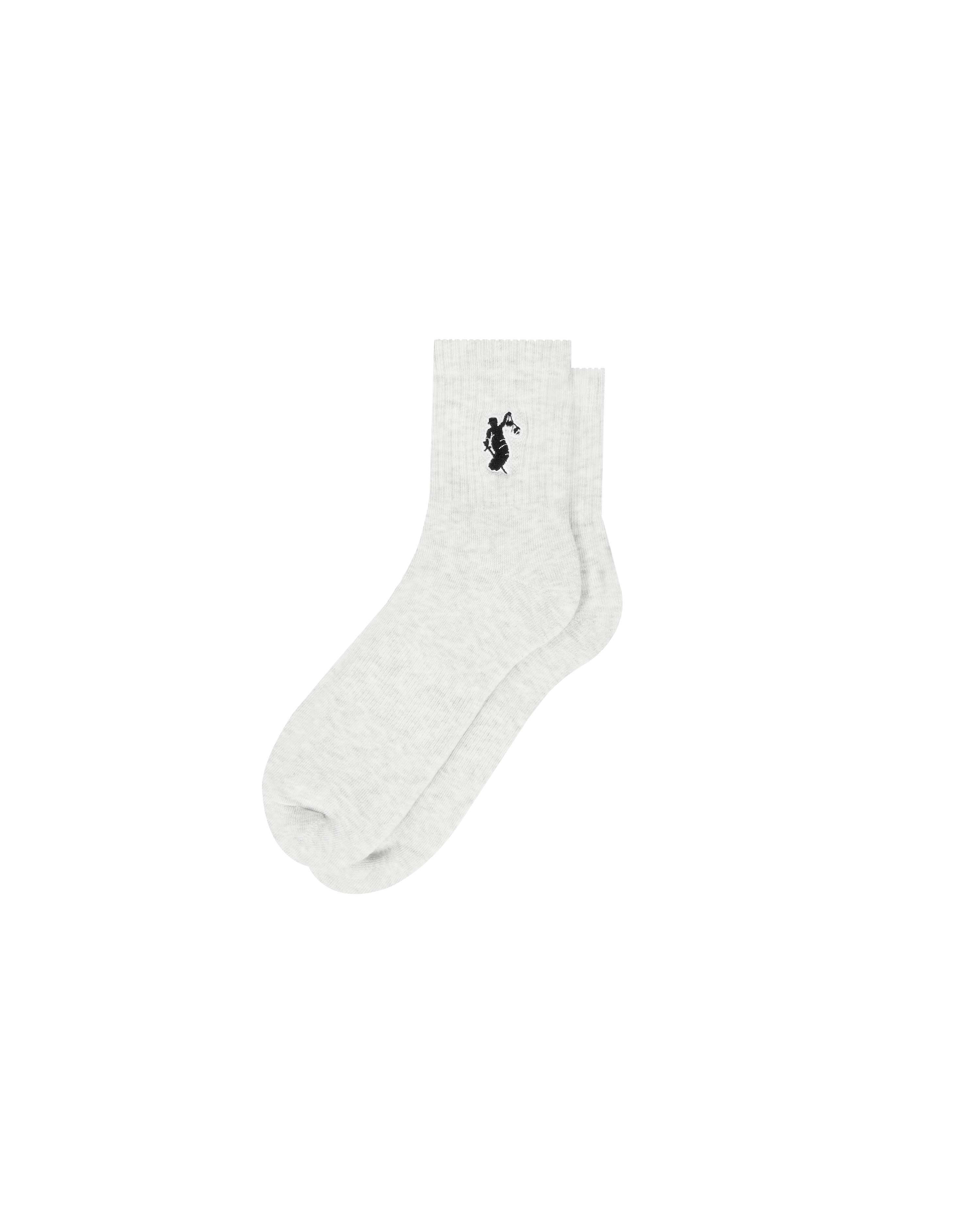 Lady Justice Socks Mid - Gray Marle
