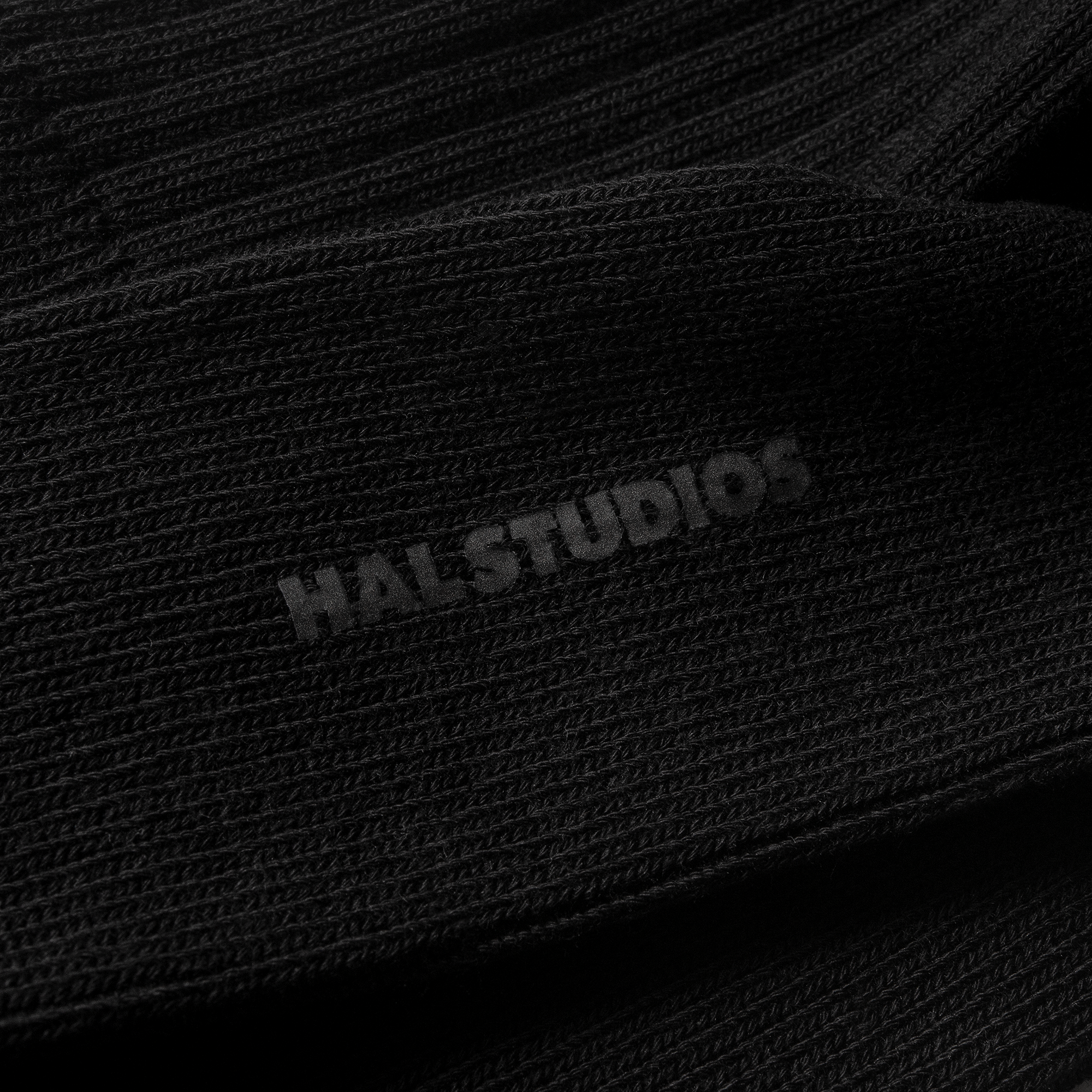 HEAVY GAUGE STUDIO SOCKS - BLACK