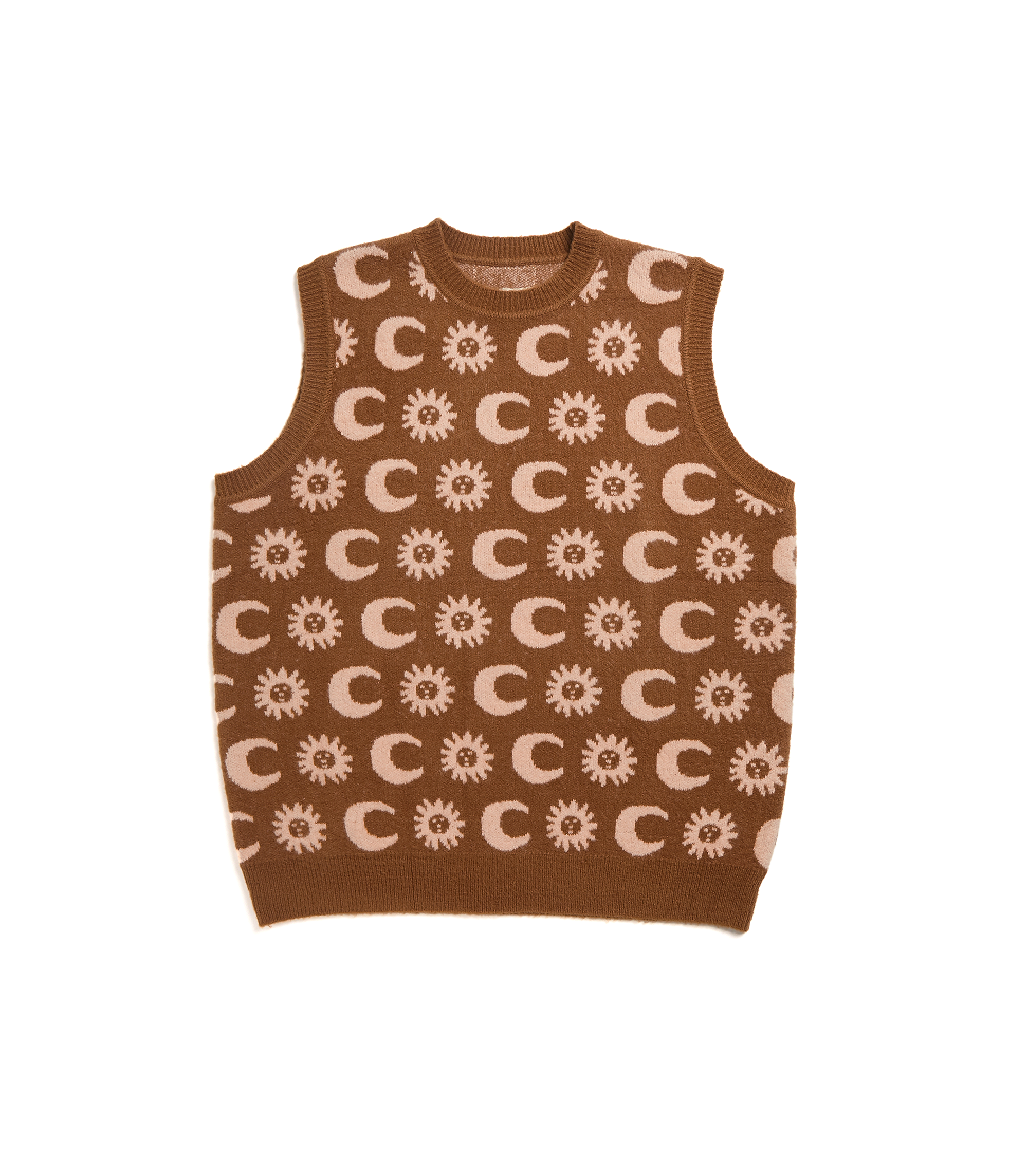 Lunisolar Pullover Vest - Brown / Pink