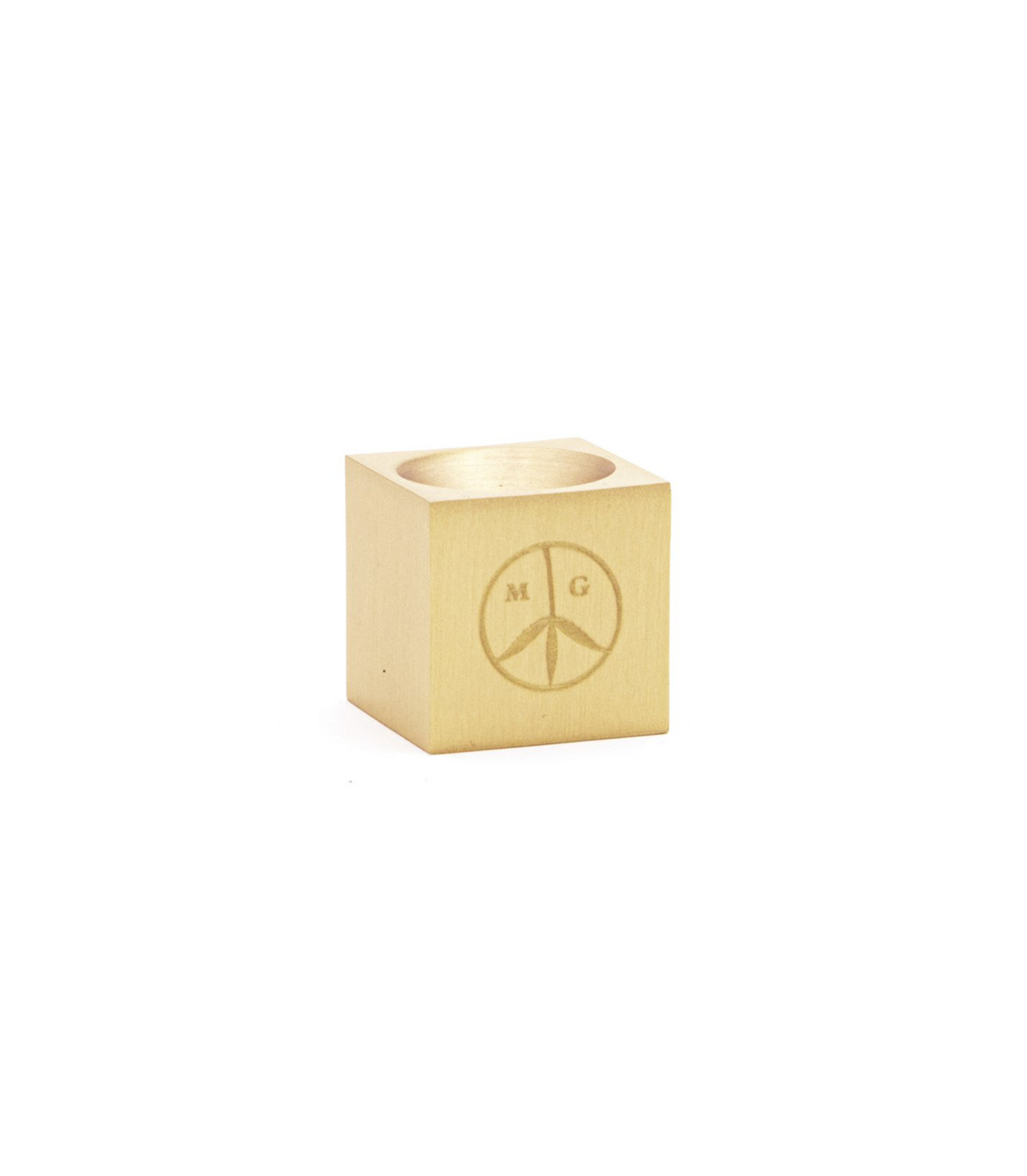 Cube Incense Burner - Heavy Brass