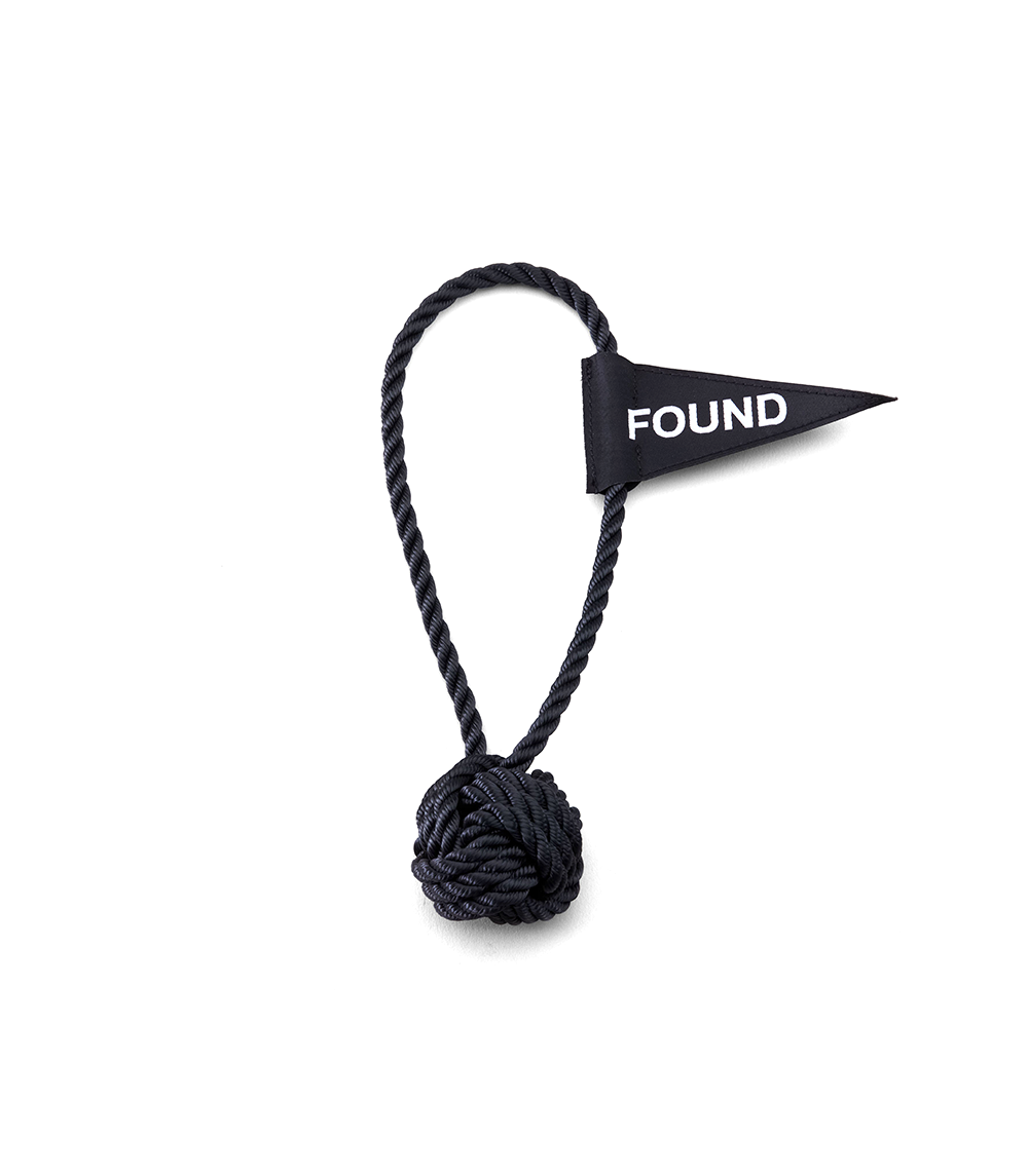 Found My Animal N-Toy Dog Rope Toy - Black