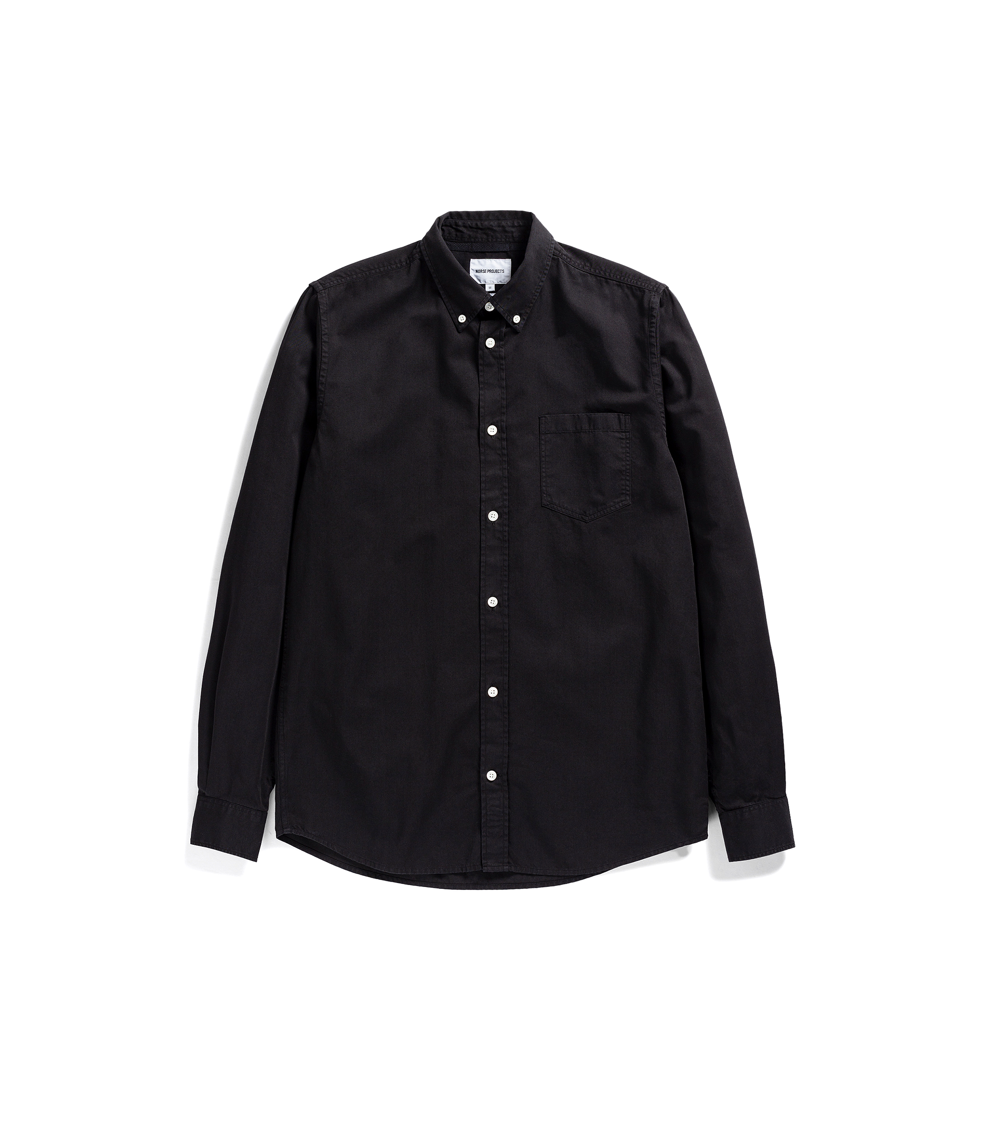 Anton Light Twill L/S Shirt - Black