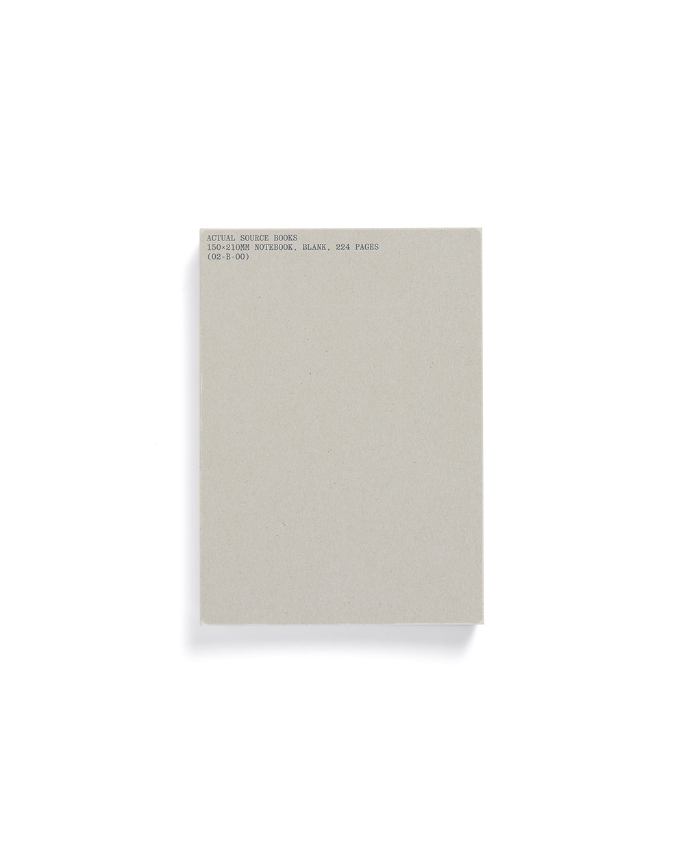 Blank Page Notebook - Grey