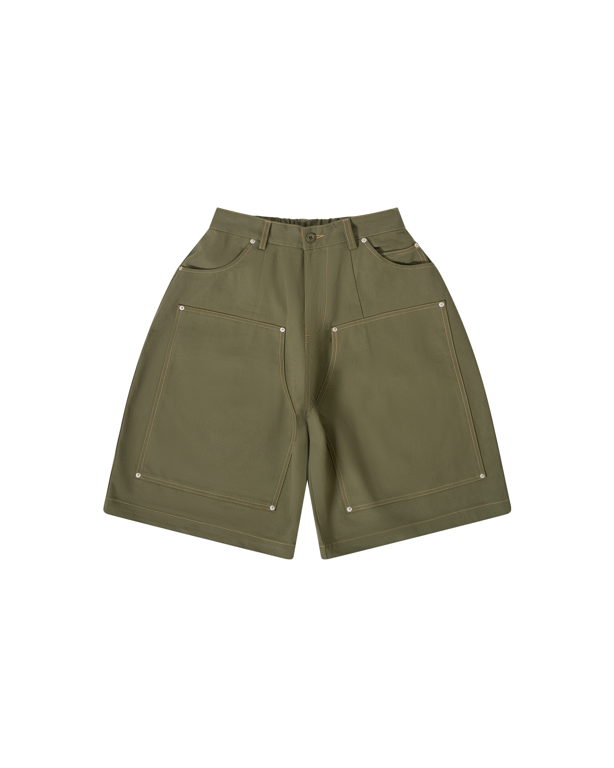 Carpenter Wide Shorts - Khaki