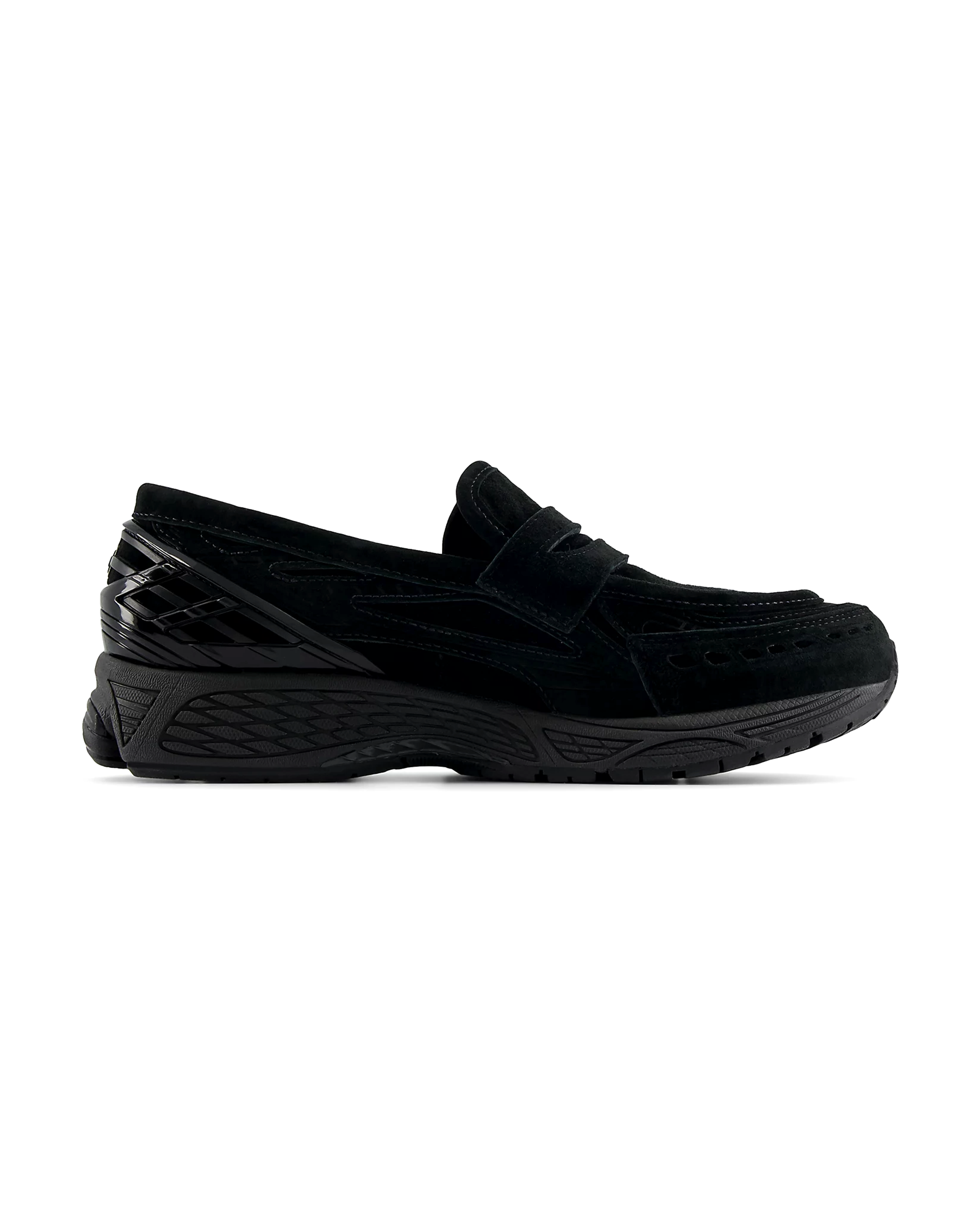 1906 Suede Loafer - Black / Black