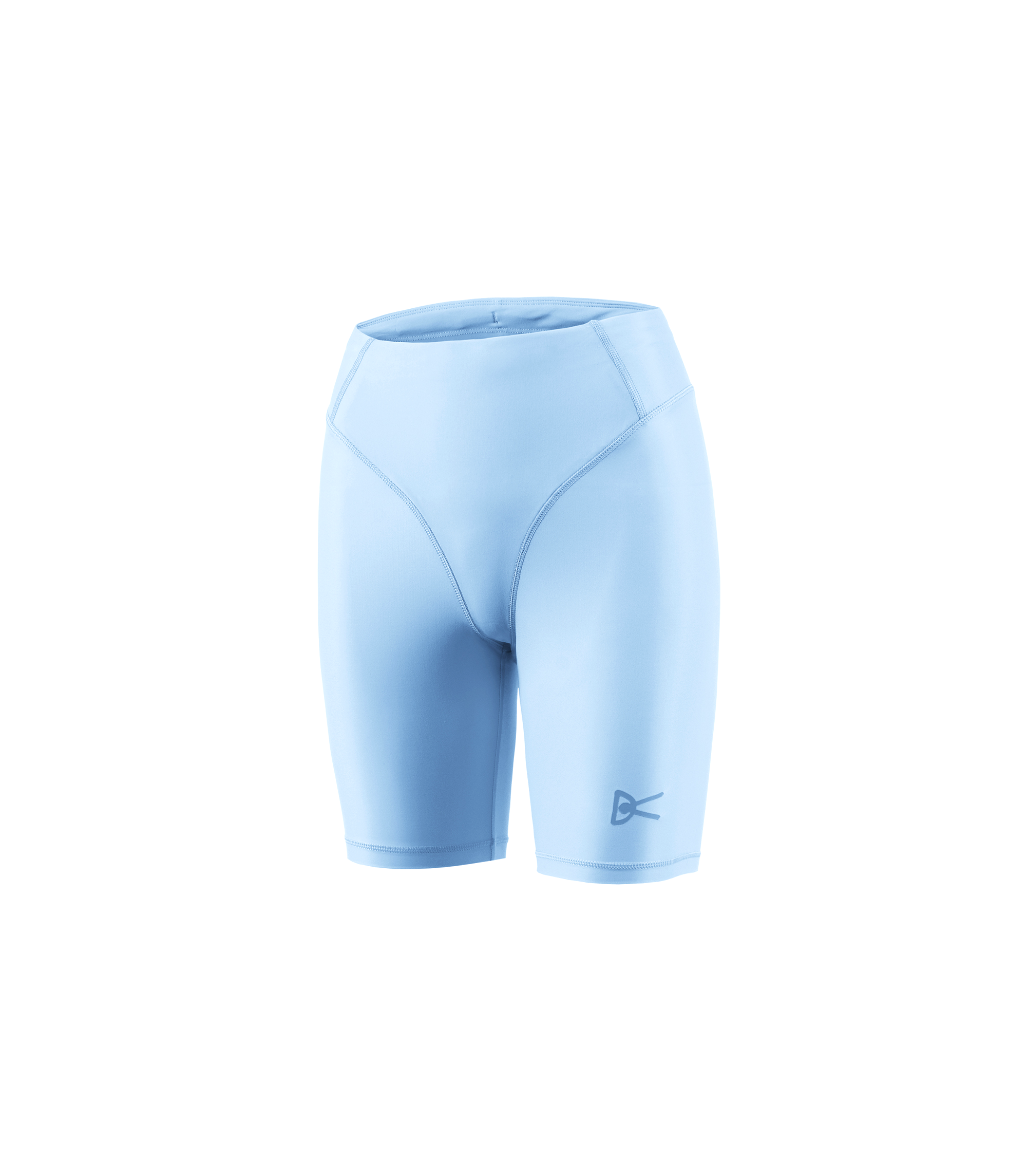9inch Recycled Pocketed Half Tights - Cerulean