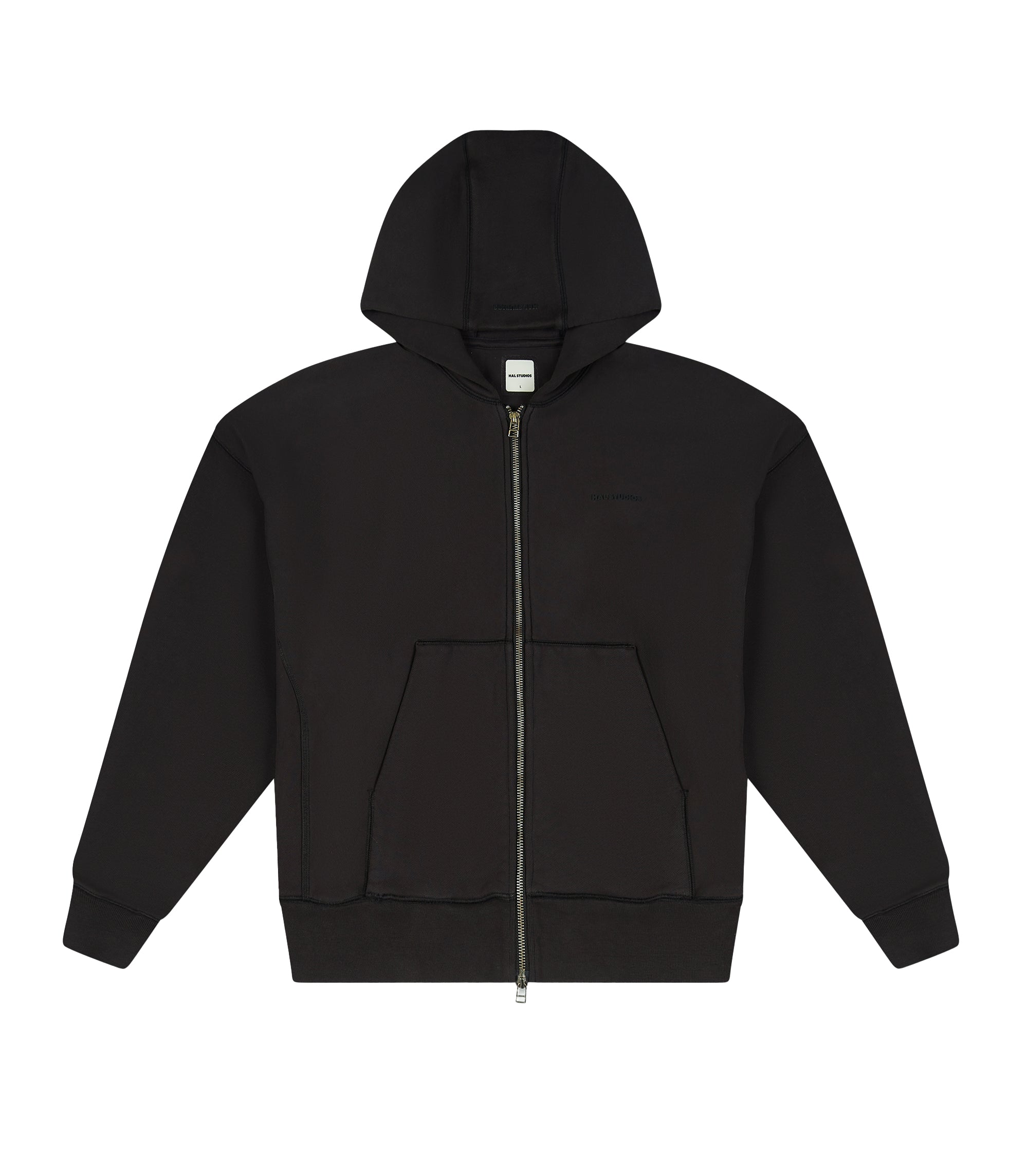HAUS HOODED SWEATSHIRT - BLACK