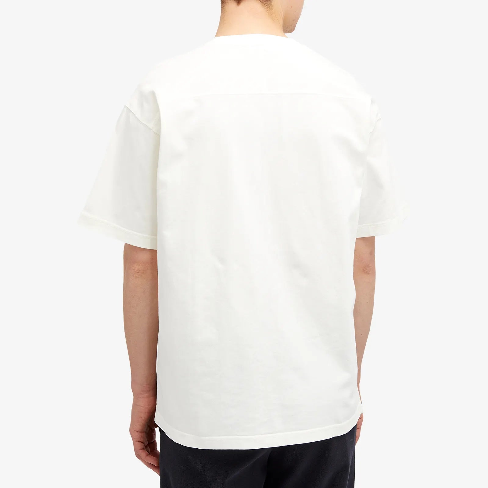 Simon Heavy N Patch T-shirt - Ecru
