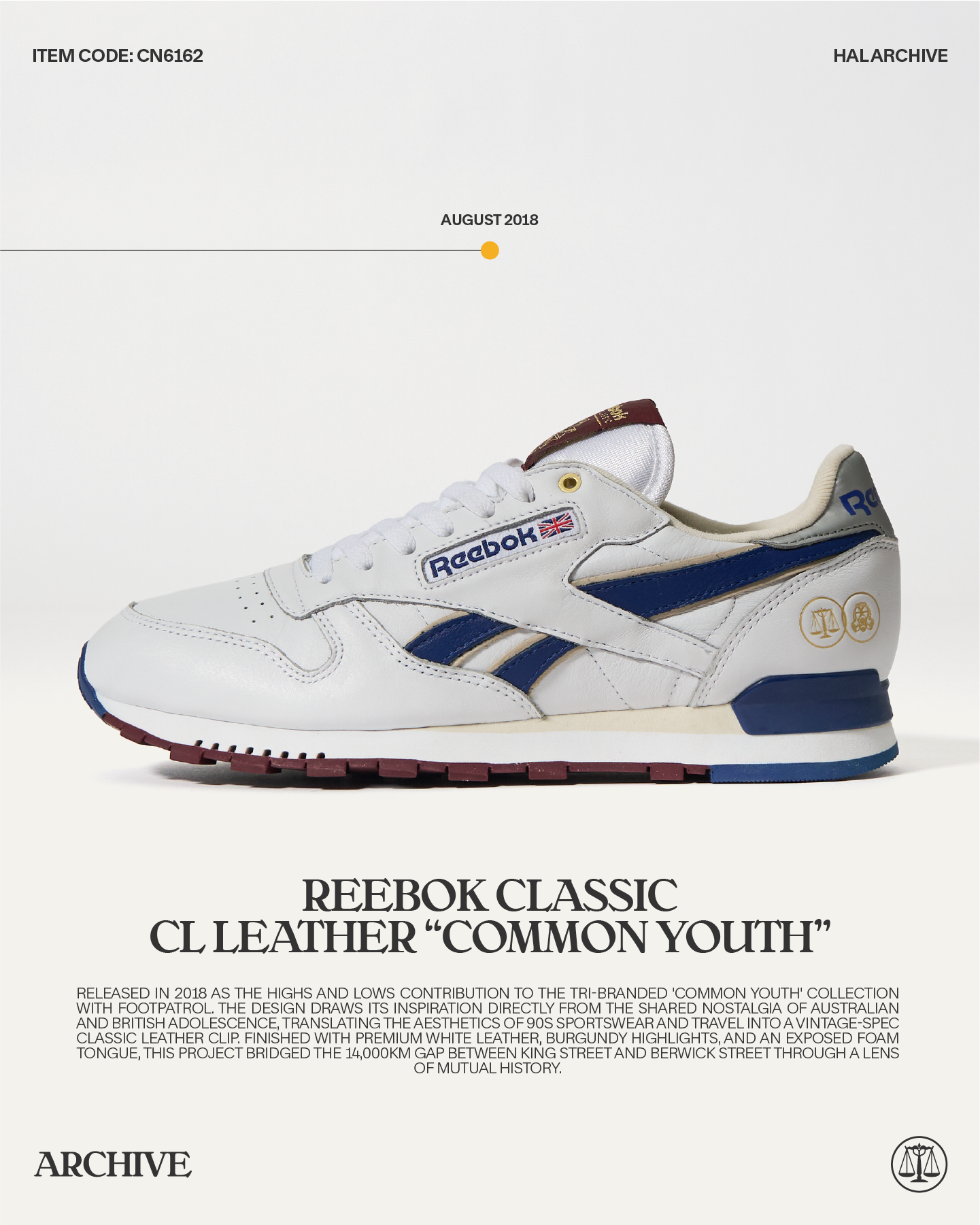 Reebok Footpatrol Classic Leather Clip - Common Youth Pack