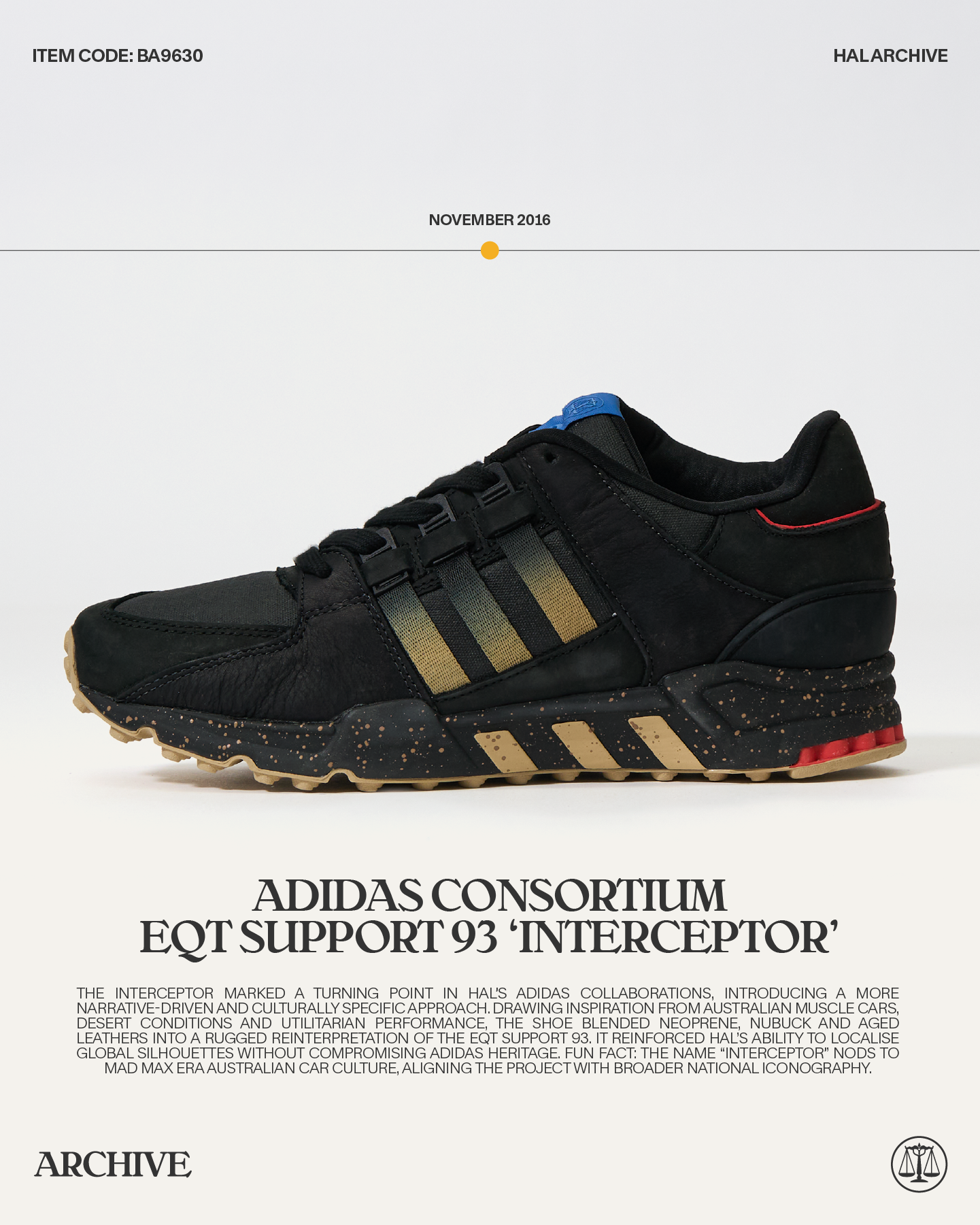 Adidas Consortium EQT Support 93 - Interceptor