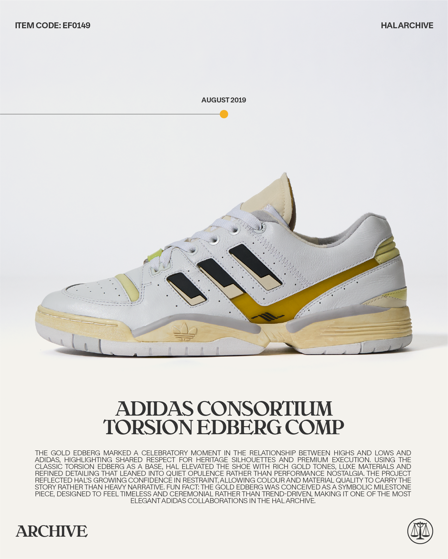 Adidas Torsion Edberg - Gold