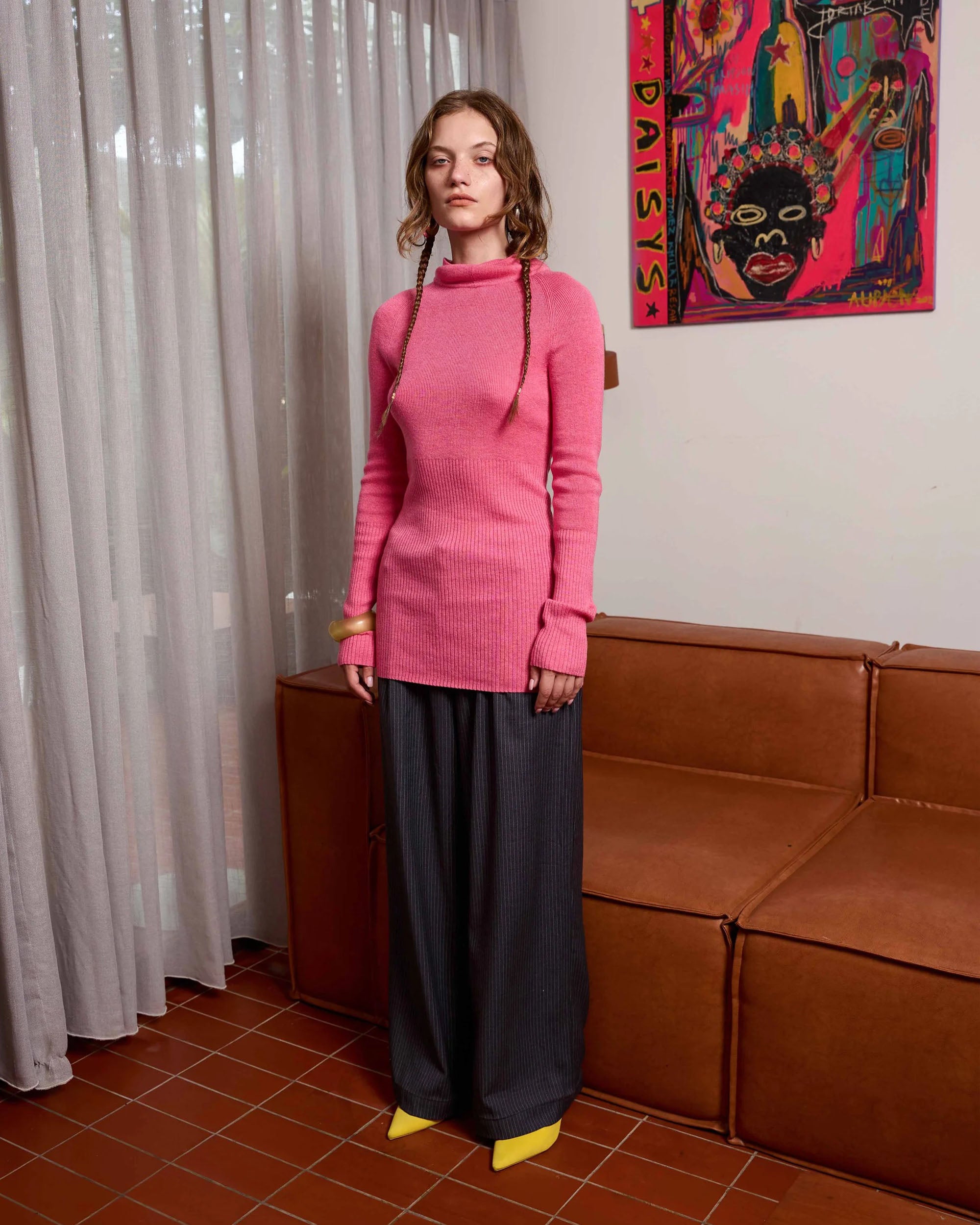 Hooded Skivvy - Pigment Pink