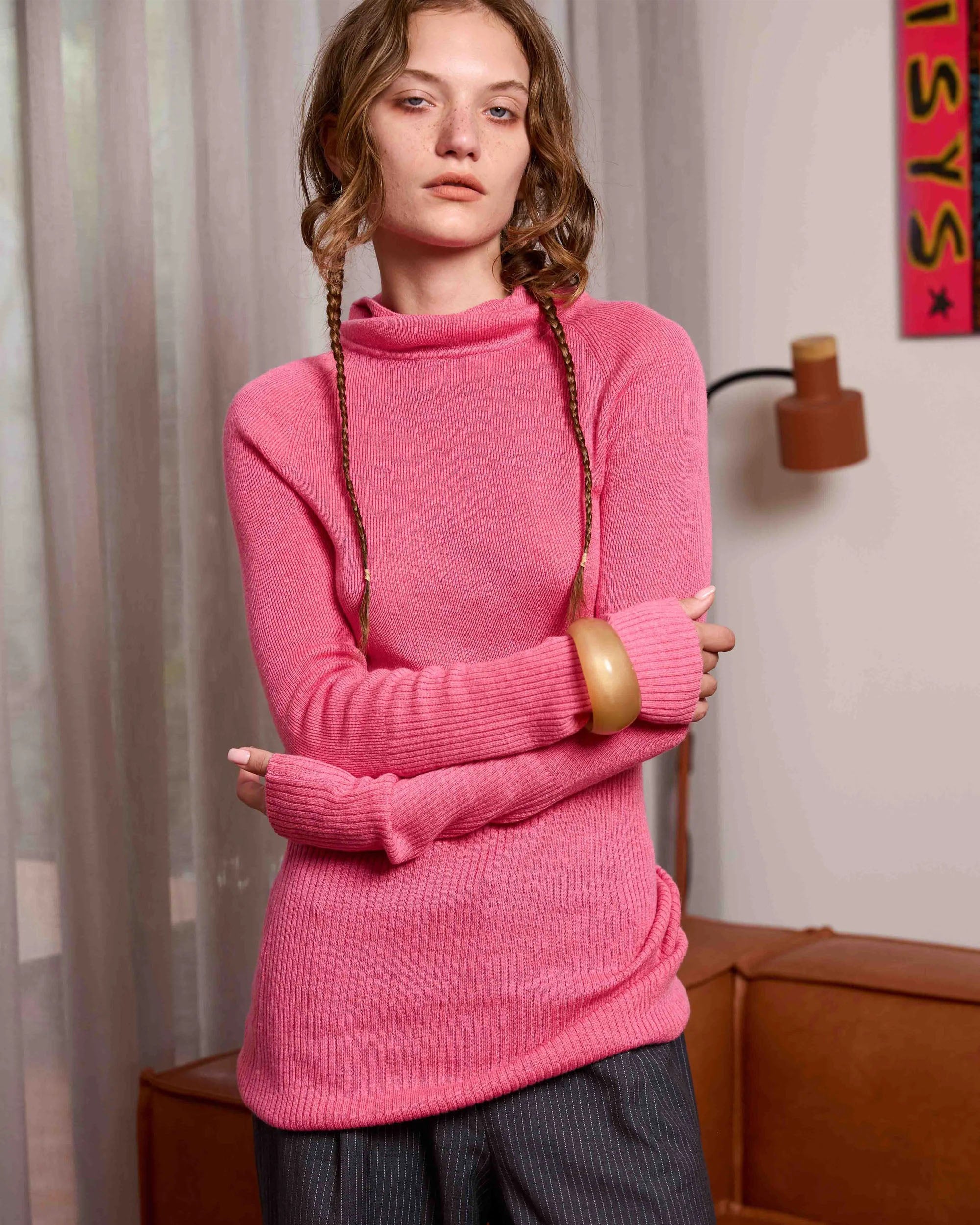 Hooded Skivvy - Pigment Pink