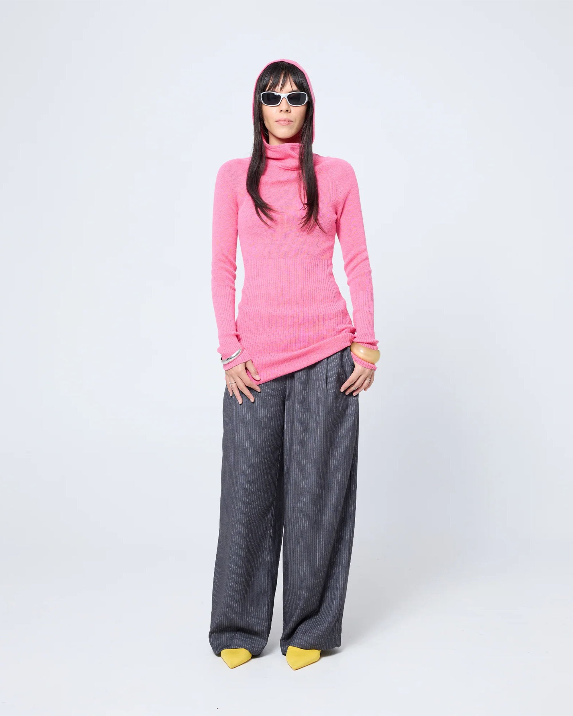 Hooded Skivvy - Pigment Pink