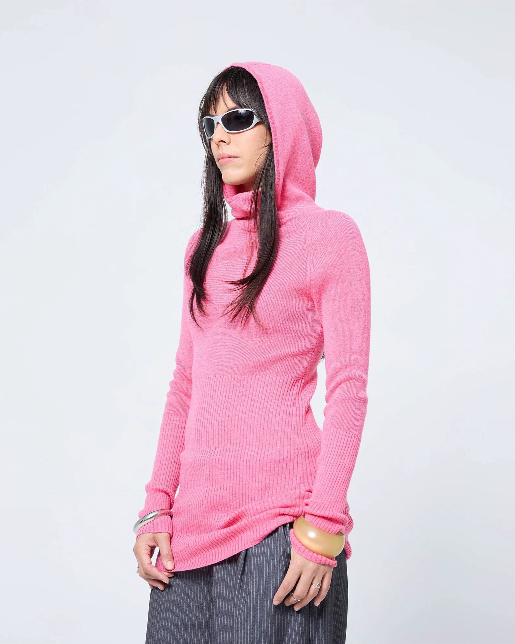Hooded Skivvy - Pigment Pink