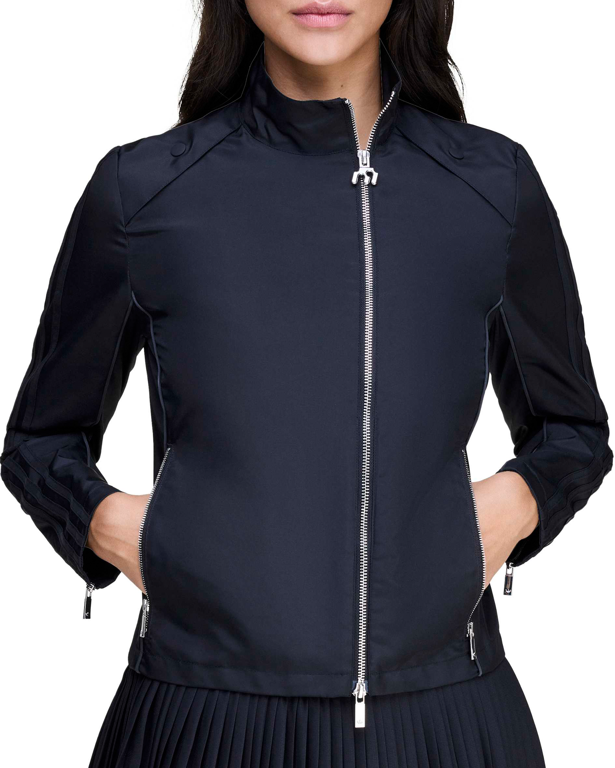 Miaou Corset Tracktop Jacket - Black