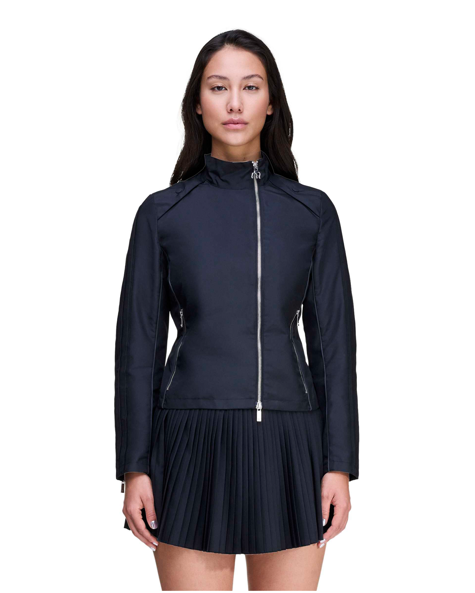 Miaou Corset Tracktop Jacket - Black