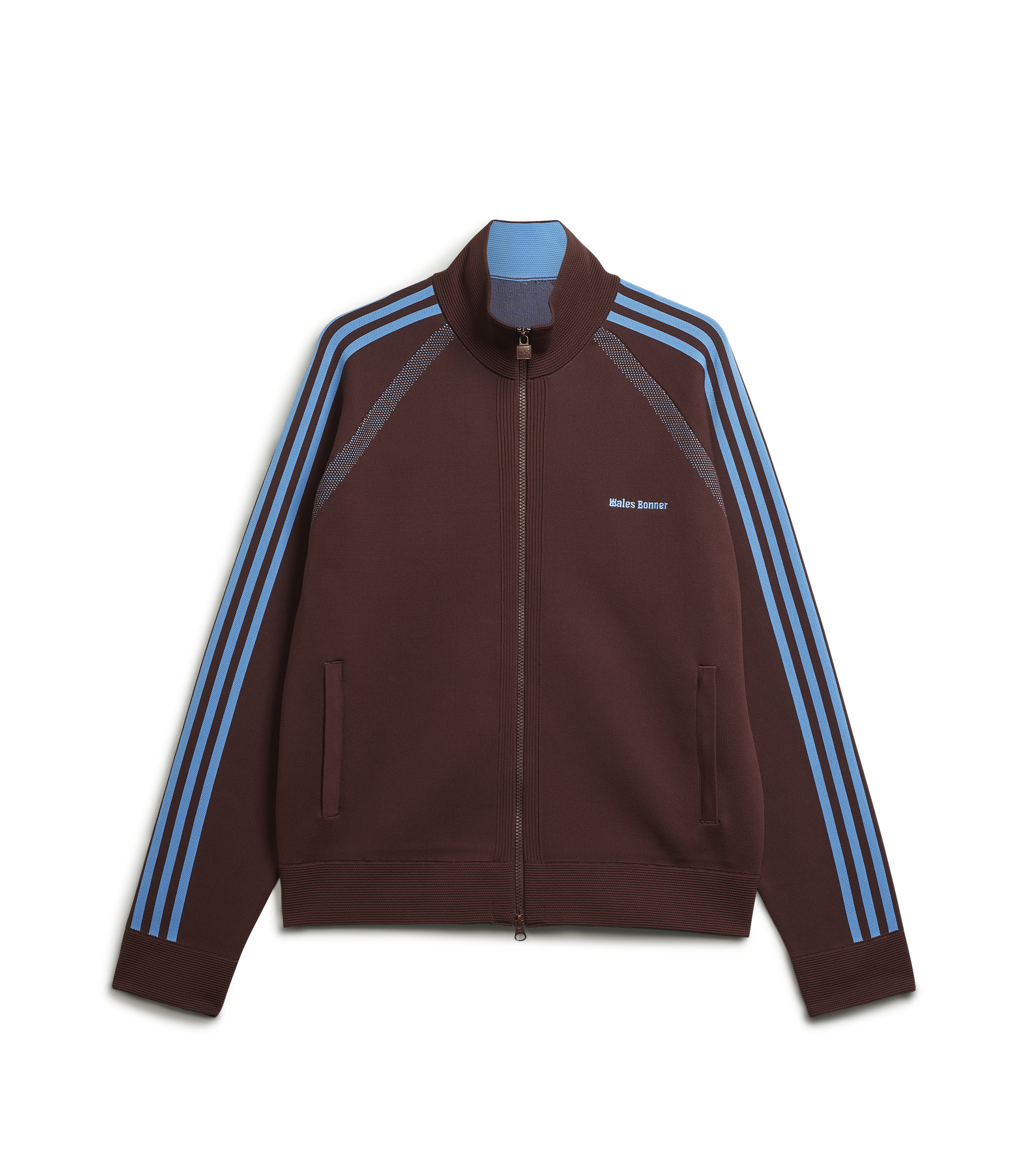 Wales Bonner Embroided Logo Track Jacket - Mystery Brown