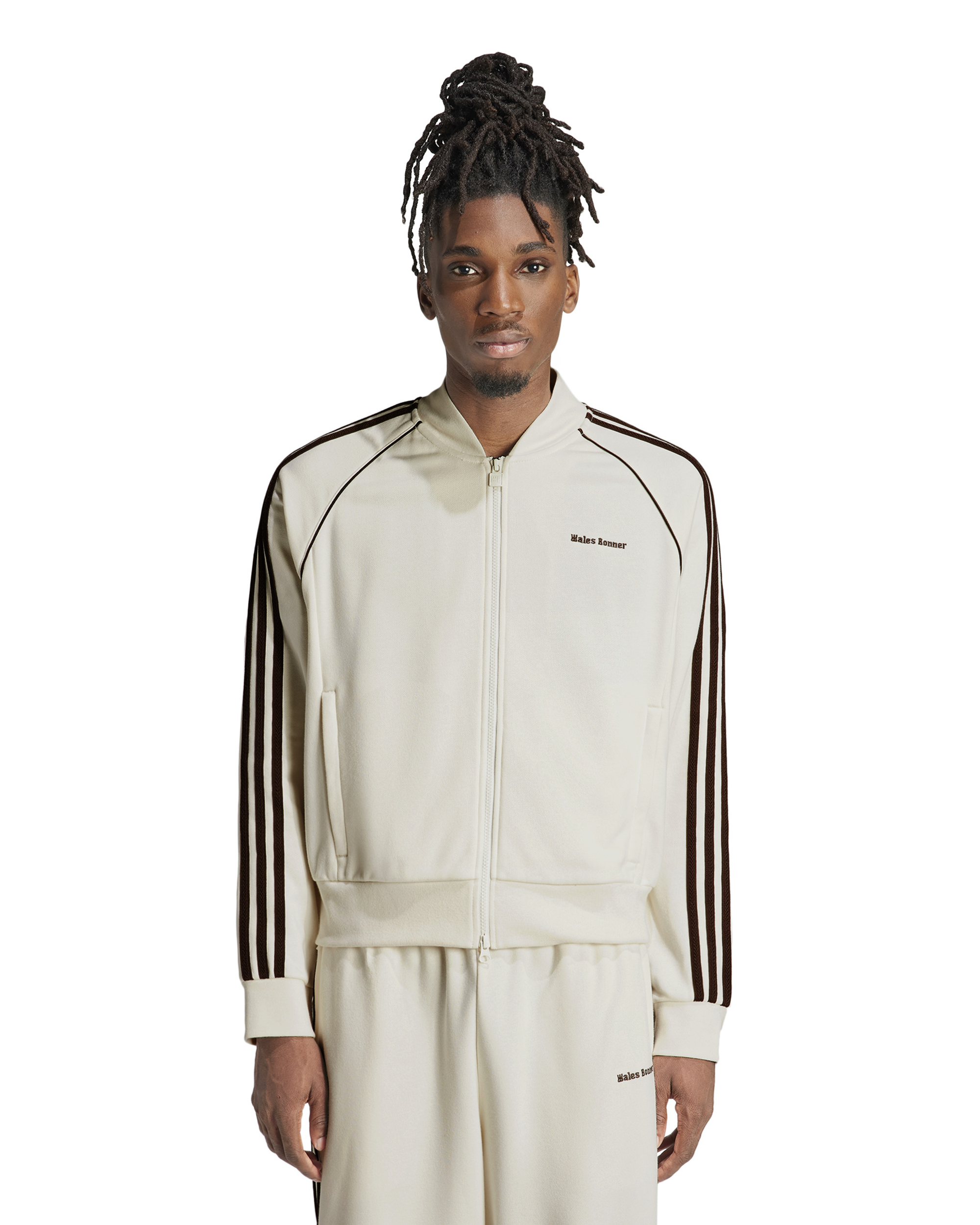 Wales Bonner Embroided Logo Track Jacket - Cream White