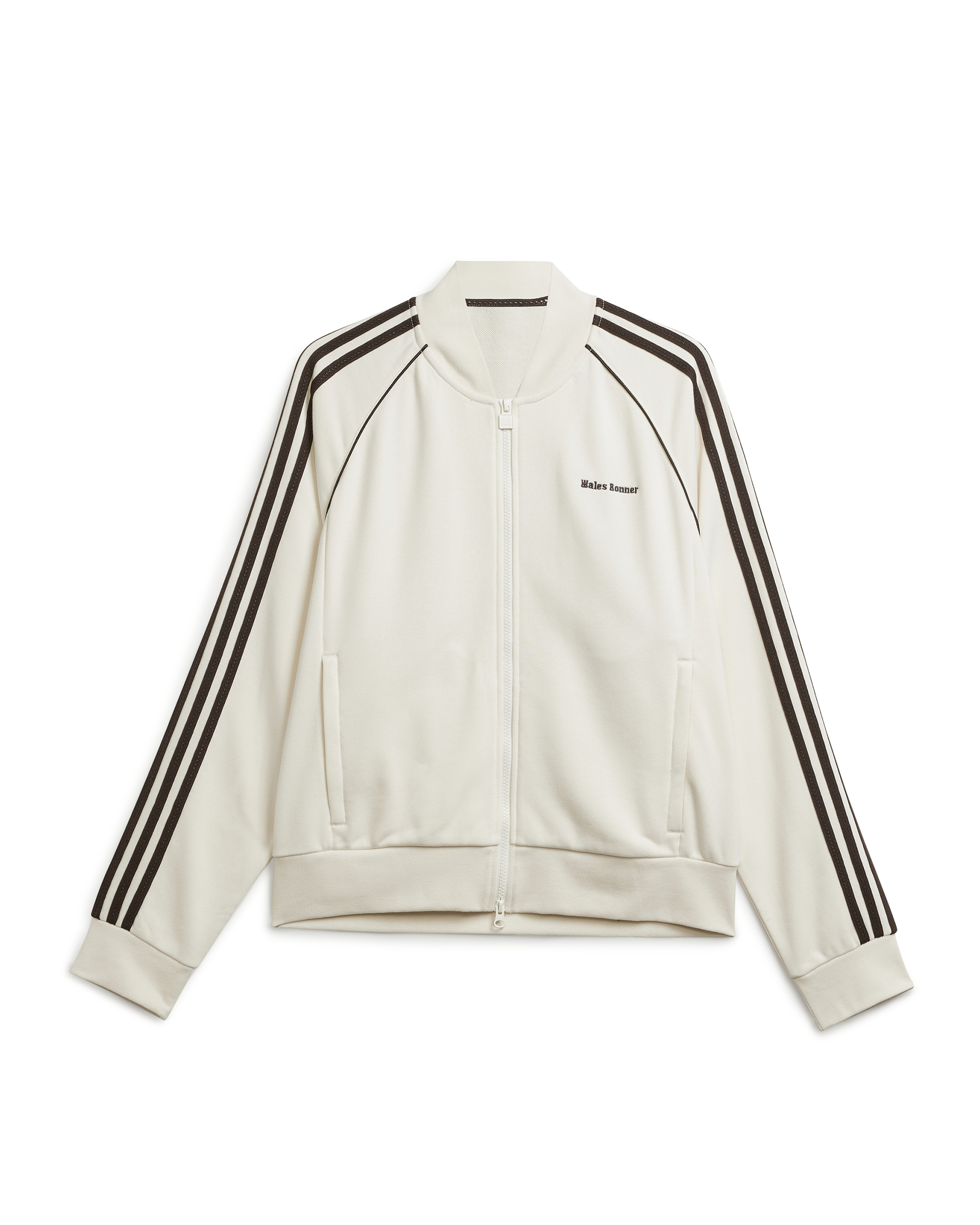 Wales Bonner Embroided Logo Track Jacket - Cream White