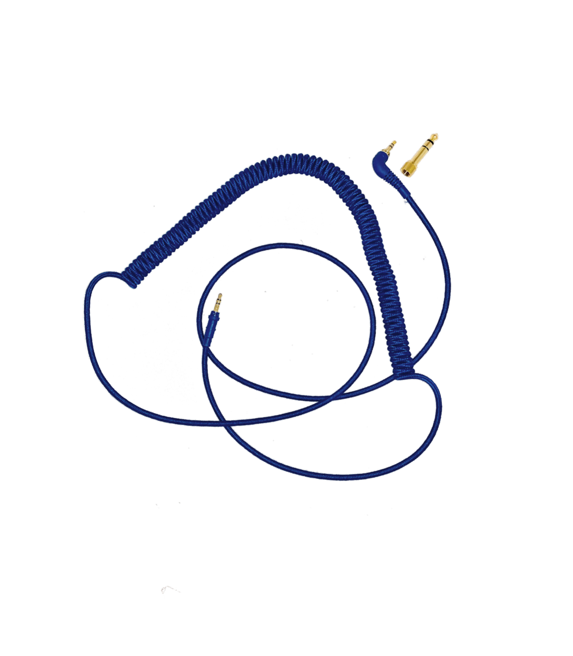 AIAIAI - C74 - Blue woven coiled cable - 1.5m