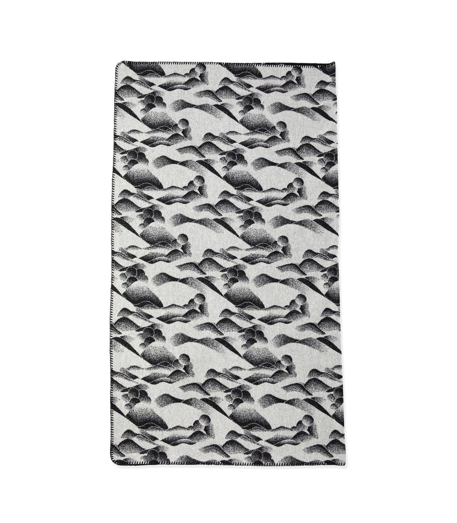 Mountain Camo Wool Blanket Large - Wool Jacquard