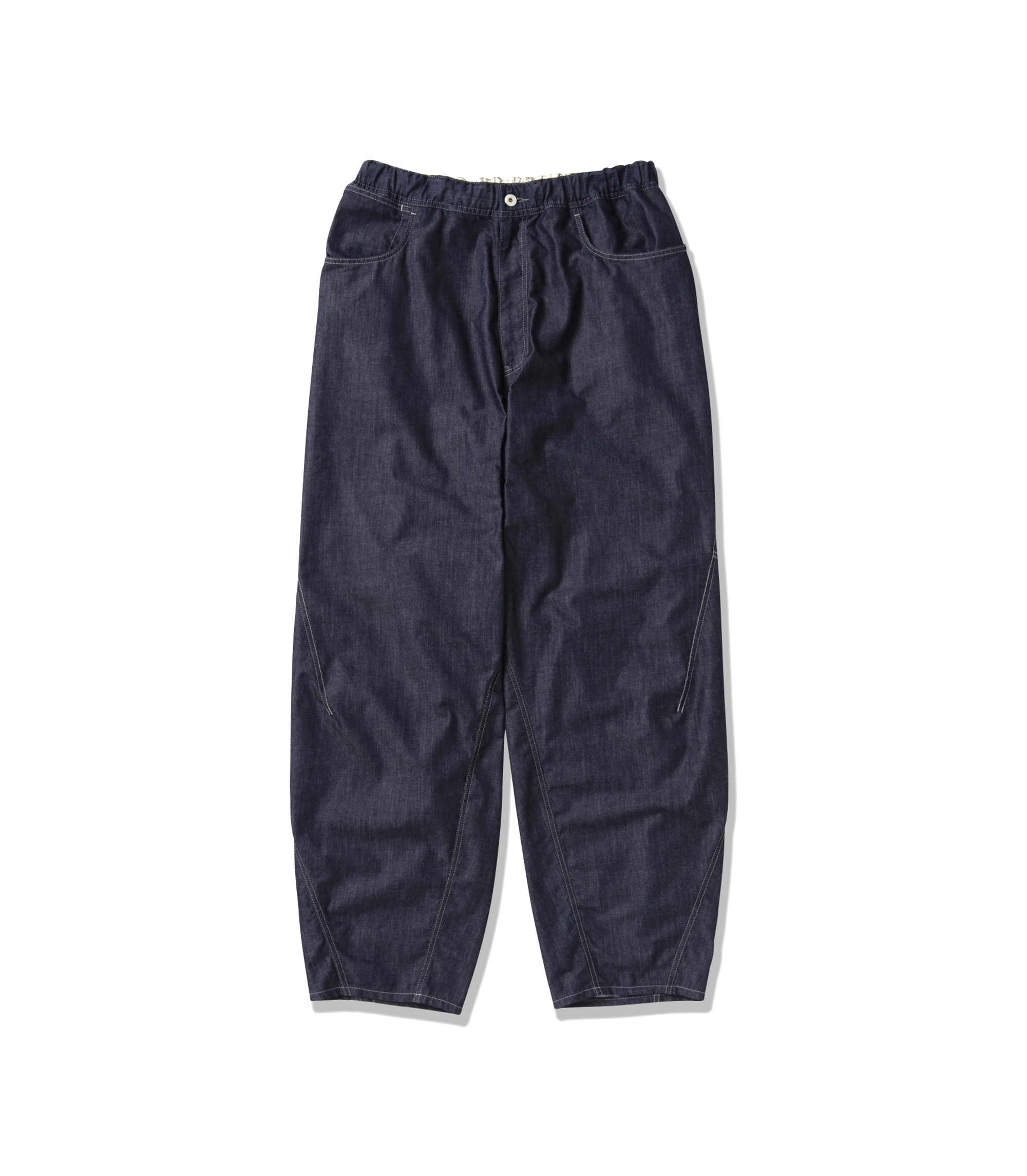 Dry Easy Denim Wide Pants - Navy